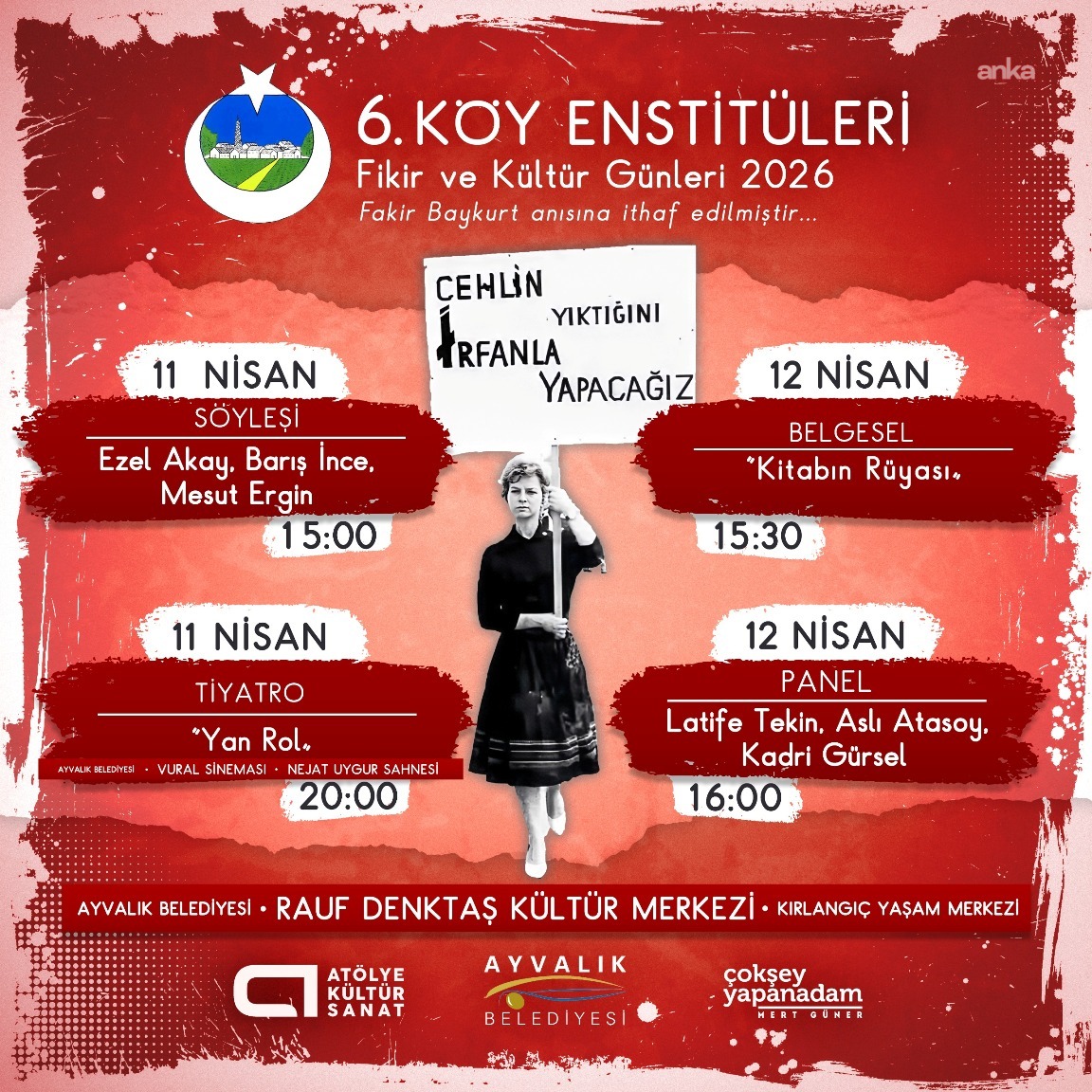 Ayvalık, 6. Köy Enstitüleri Fikir ve Kültür Günleri’ne ev sahipliği yapacak