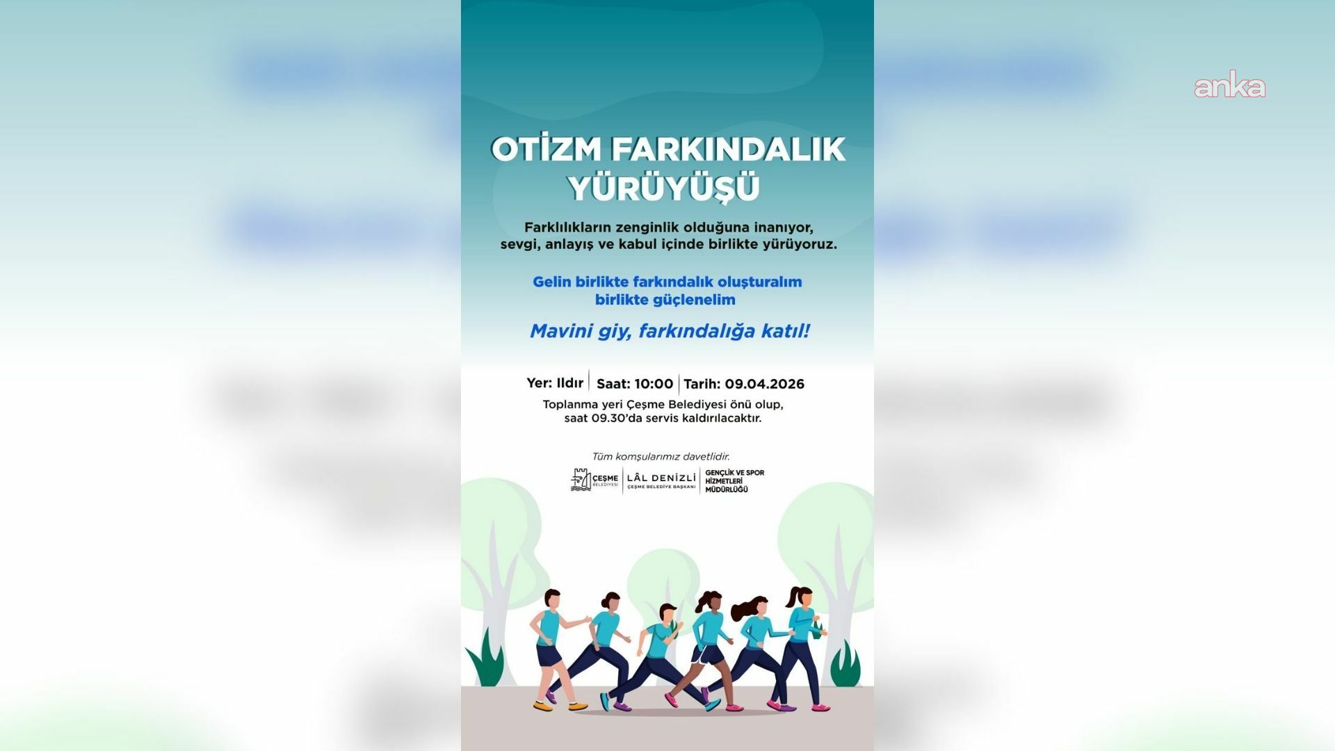 Çeşme’de “Otizm Farkındalık Yürüyüşü” düzenleniyor