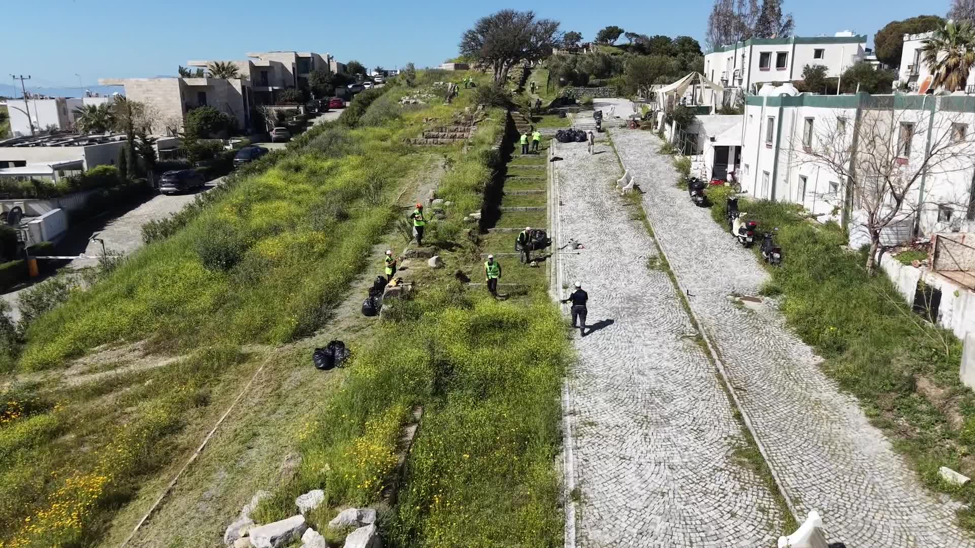 Bodrum’da antik Halikarnassos Surları’nda Turizm Haftası hazırlığı