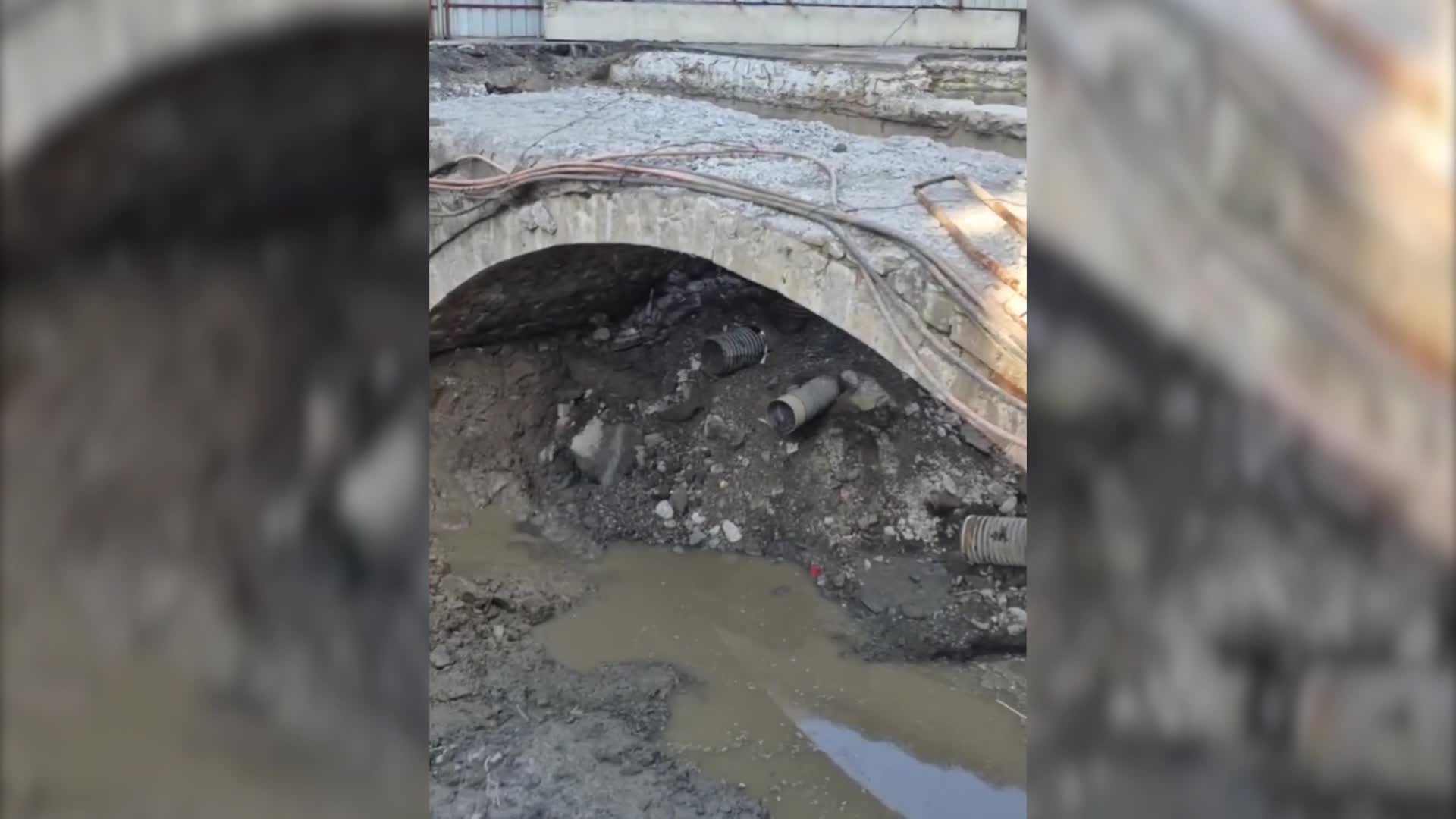 Rize’de yol yapım çalışmalarında 2 asırlık köprü gün yüzüne çıktı