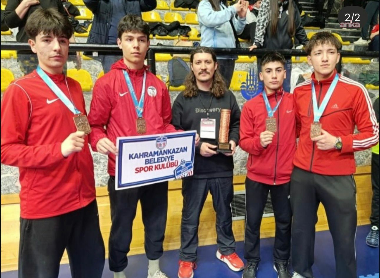Kahramankazan Belediye Spor Kulübü sporcularından Türkiye üçüncülüğü