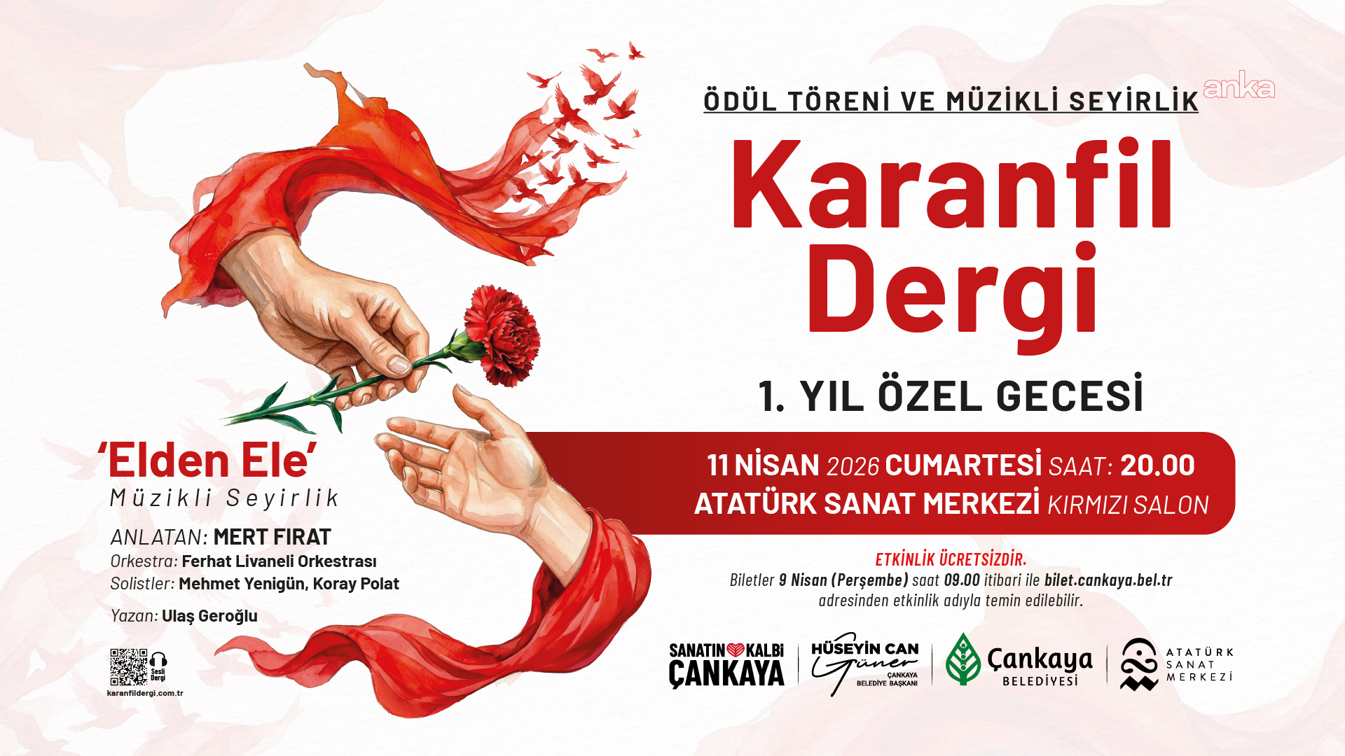 Çankaya Belediyesi, Karanfil Dergi’nin birinci yaşını özel bir etkinlikle kutlayacak