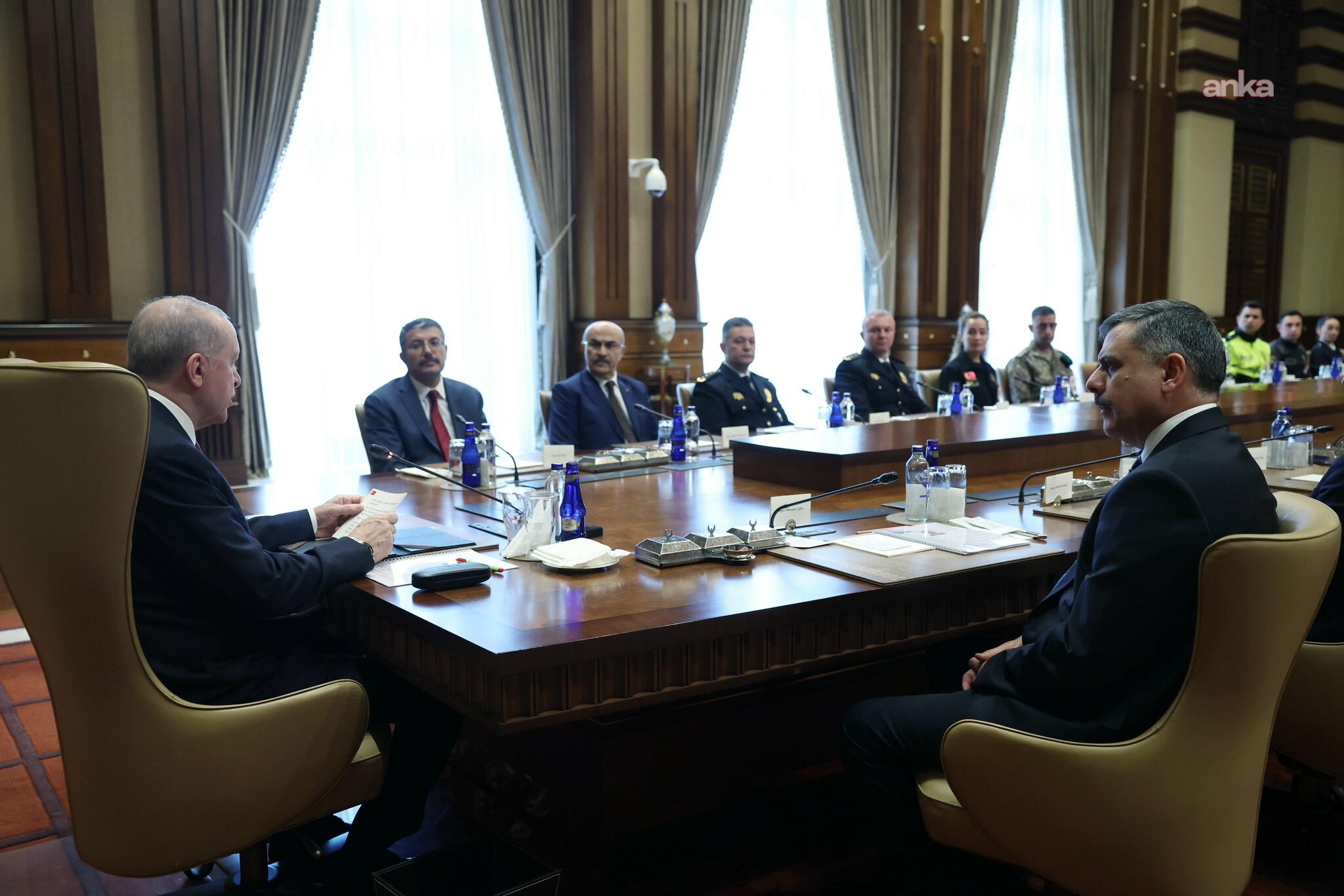 Cumhurbaşkanı Erdoğan, Türk Polis Teşkilatı heyetini kabul etti