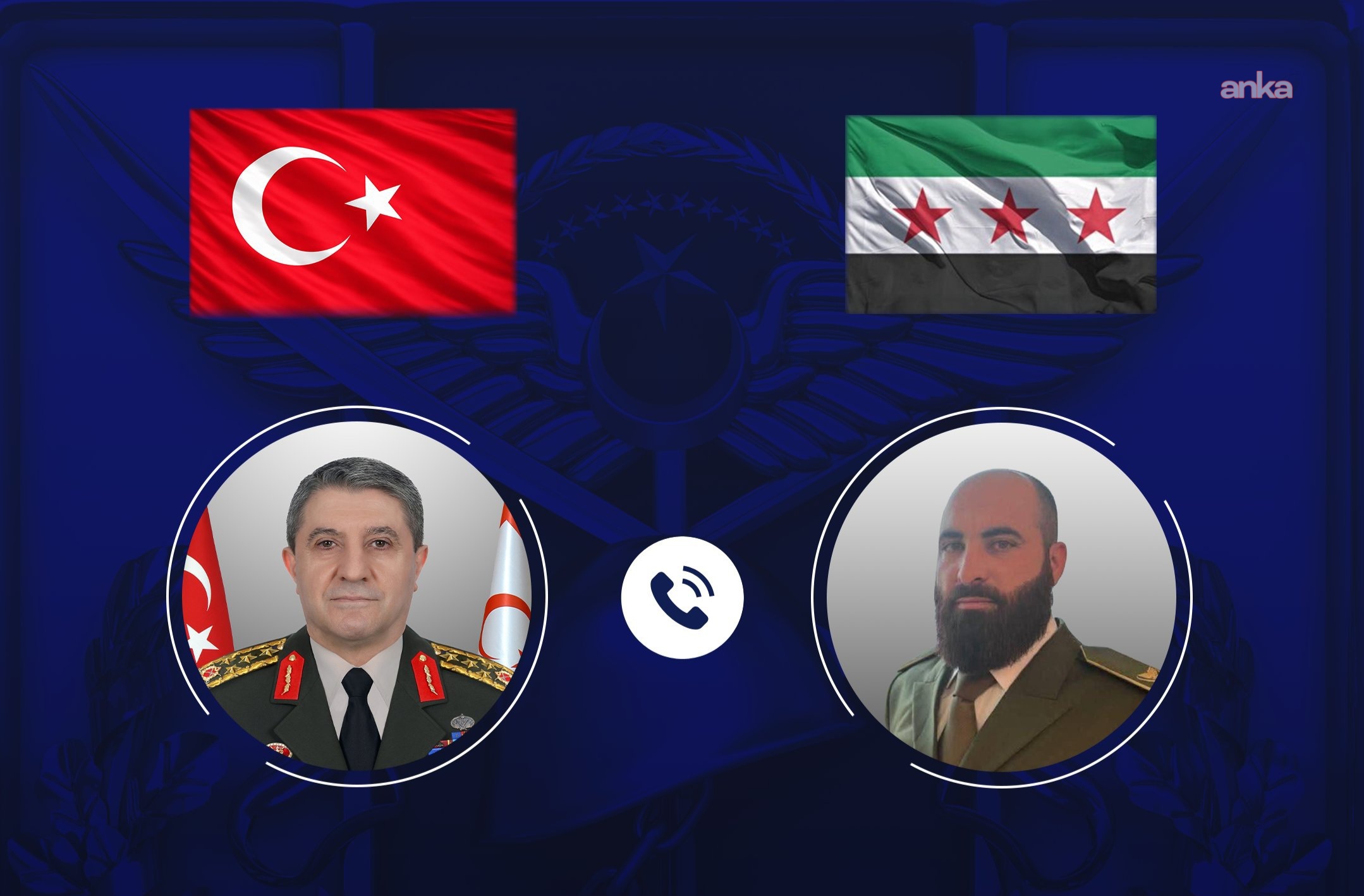 Genelkurmay Başkanı Orgeneral Bayraktaroğlu, Suriyeli mevkidaşı Tümgeneral El-Na'san ile görüştü