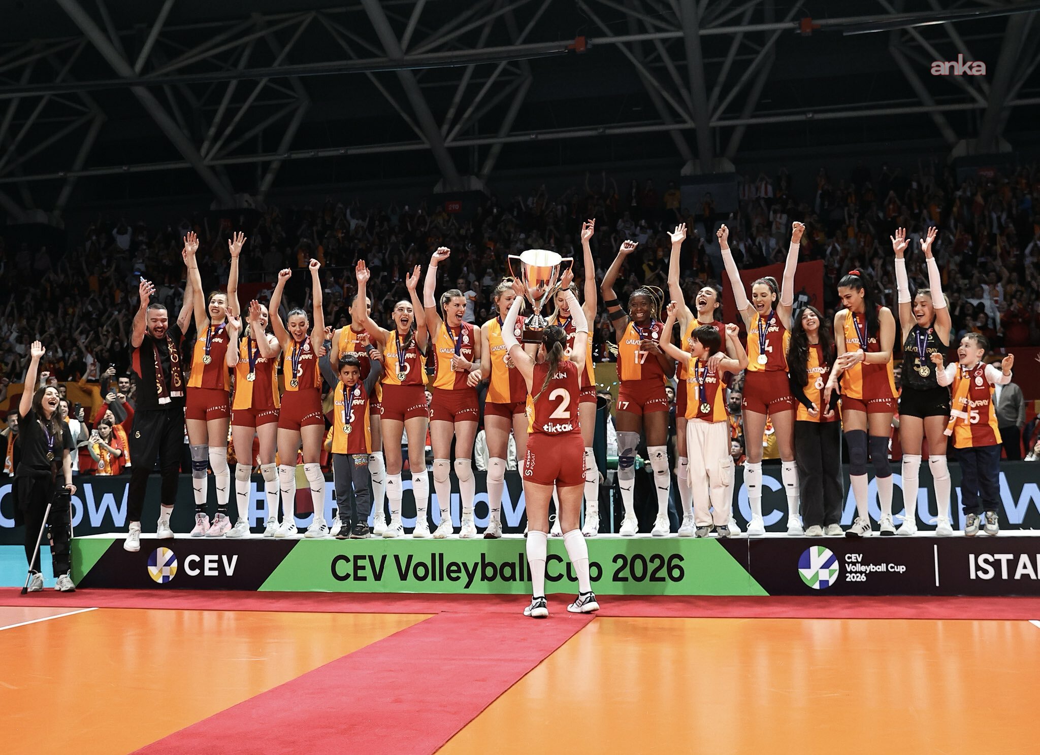 Galatasaray Daikin, CEV Cup'ta şampiyon oldu