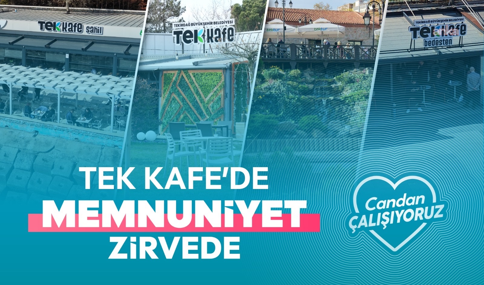 Tekirdağ Büyükşehir Belediyesi’nin Tek Kafe şubelerinde memnuniyet oranı yüzde 97,2