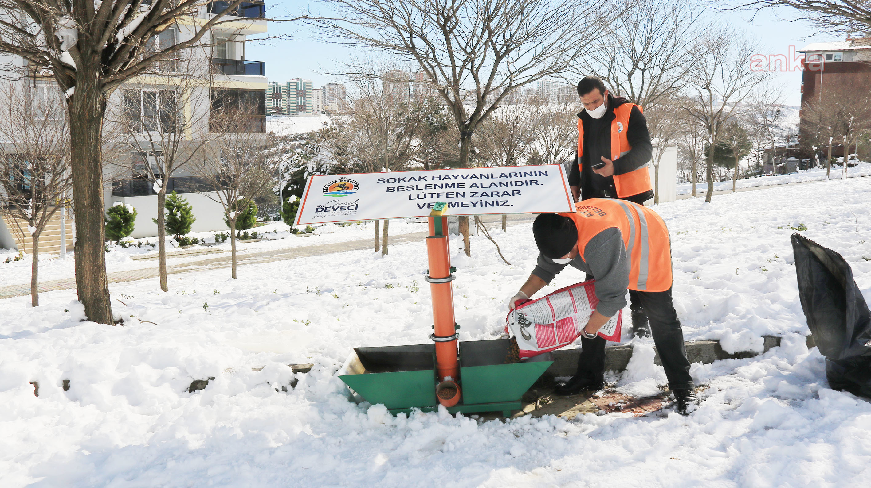 ATAKUM'DA ARALIKSIZ KAR MÜCADELESİ