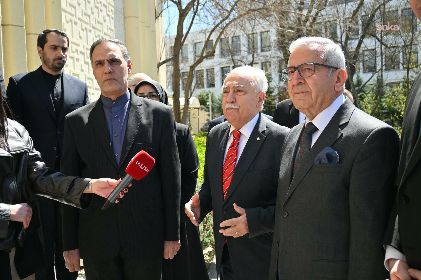 Doğu Perinçek'ten İran Büyükelçiliği'ne ziyaret: İran ordusunun zaferi hepimizin zaferidir