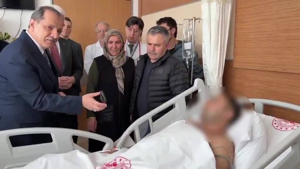 Bakan Çiftçi’den yaralı komiser Burak Tolga Atik’e geçmiş olsun mesajı
