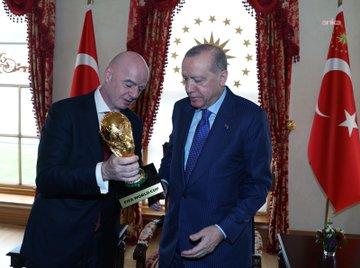 FIFA Başkanı Infantino, Cumhurbaşkanı Erdoğan'ı ziyaret etti