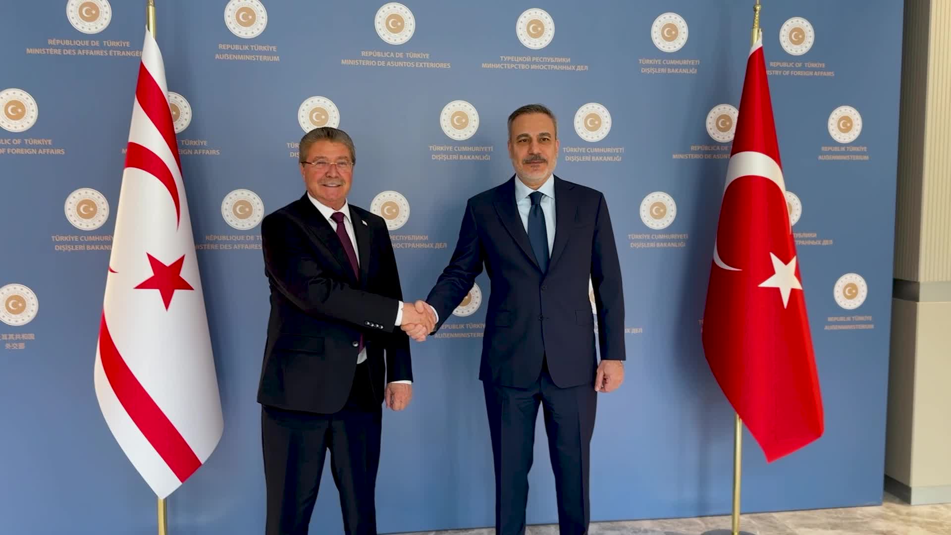 Bakan Fidan, KKTC Başbakanı Üstel ile görüştü