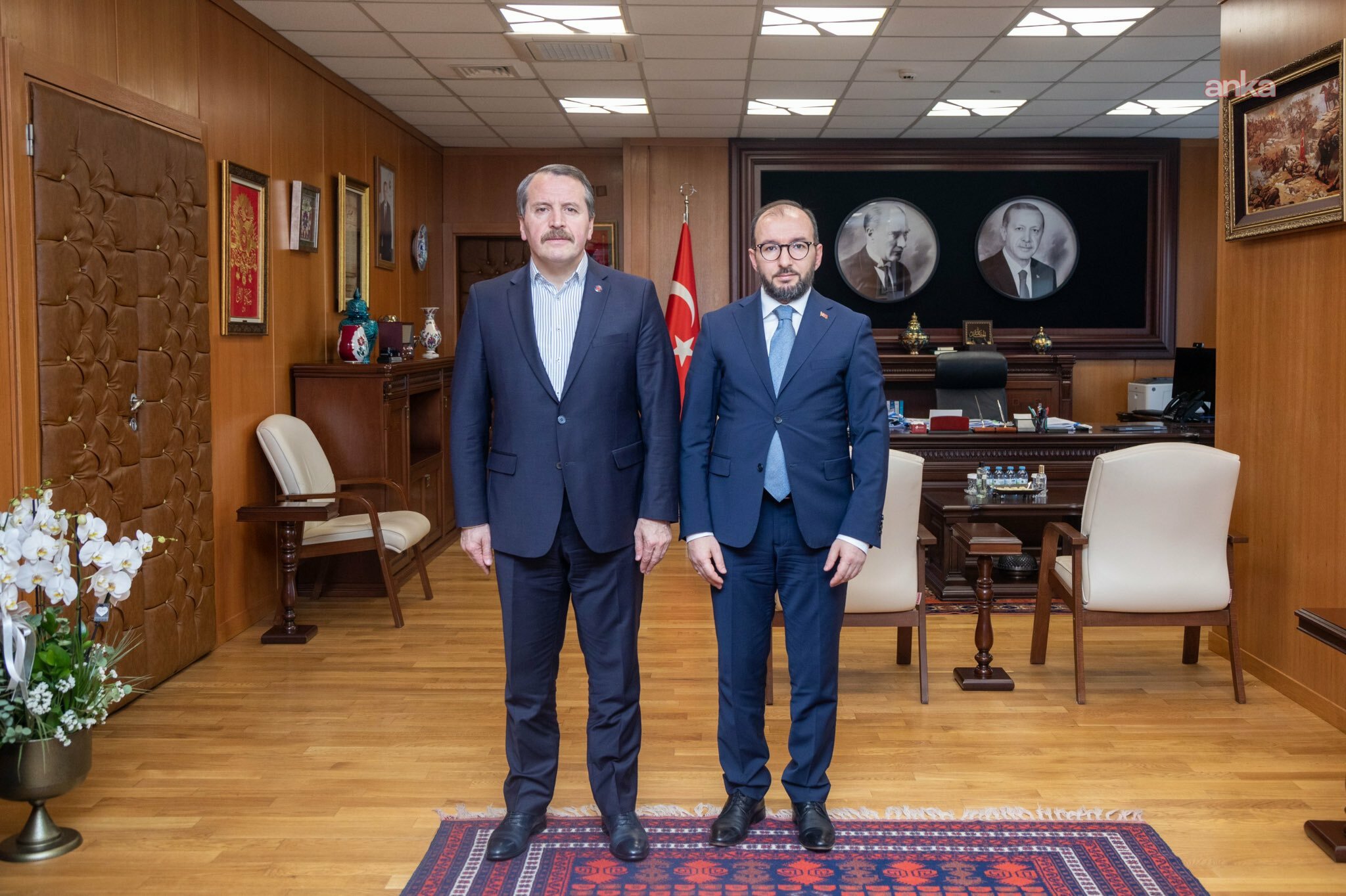 Memur Sen Genel Başkanı Yalçın, SGK Başkanı Elitaş'ı ziyaret etti