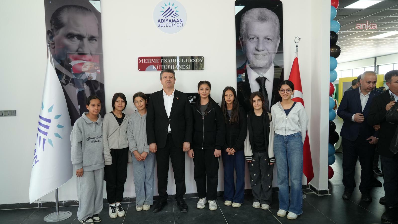 Adıyaman Belediyesi, Mehmet Sadık Gürsoy Kütüphanesi'ni hizmete açtı