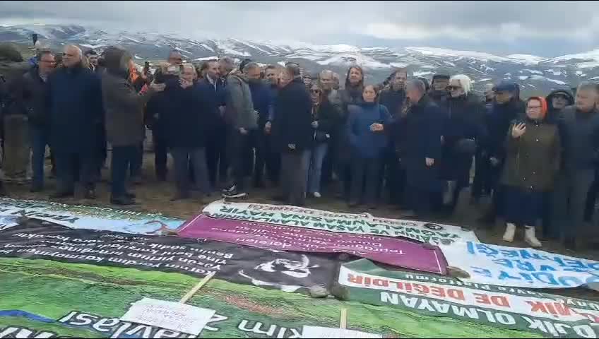 Ordu’nun Çobantepe Yaylası’nda yapılmak istenen maden sondajı protesto edildi