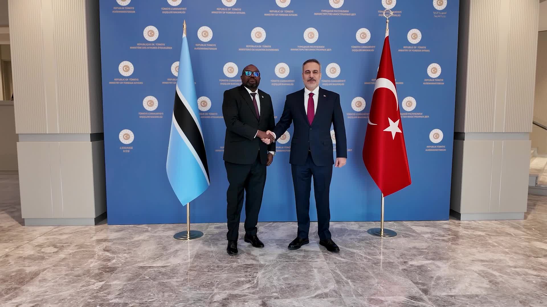 Dışişleri Bakanı Fidan, Botsvana Uluslararası İlişkiler Bakanı Butale ile Ankara’da görüştü