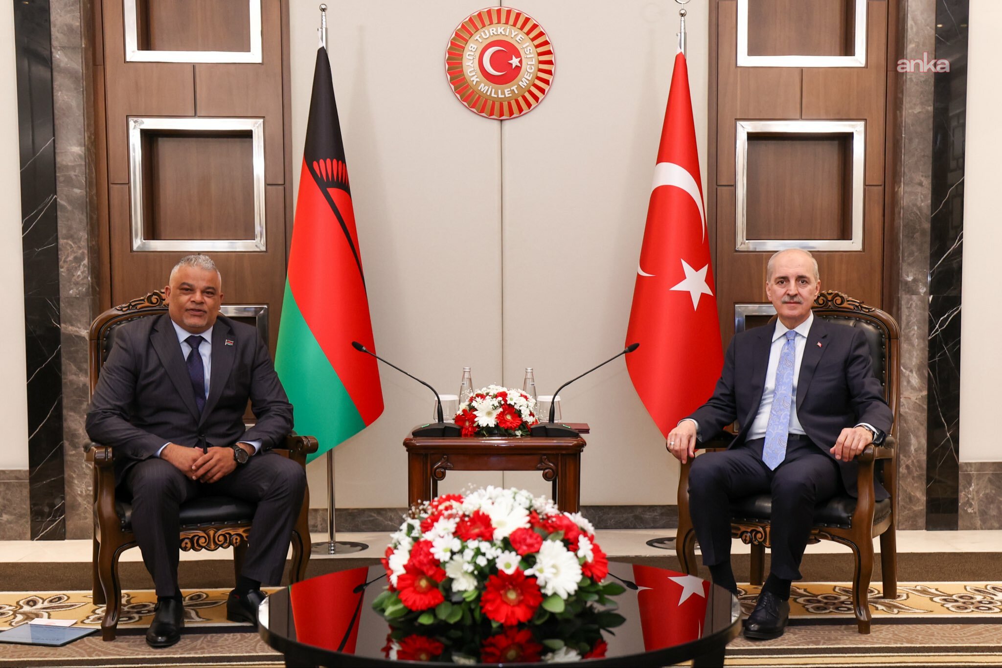 TBMM Başkanı Kurtulmuş, Malavi Ulusal Meclisi Başkanı Suleman ile görüştü