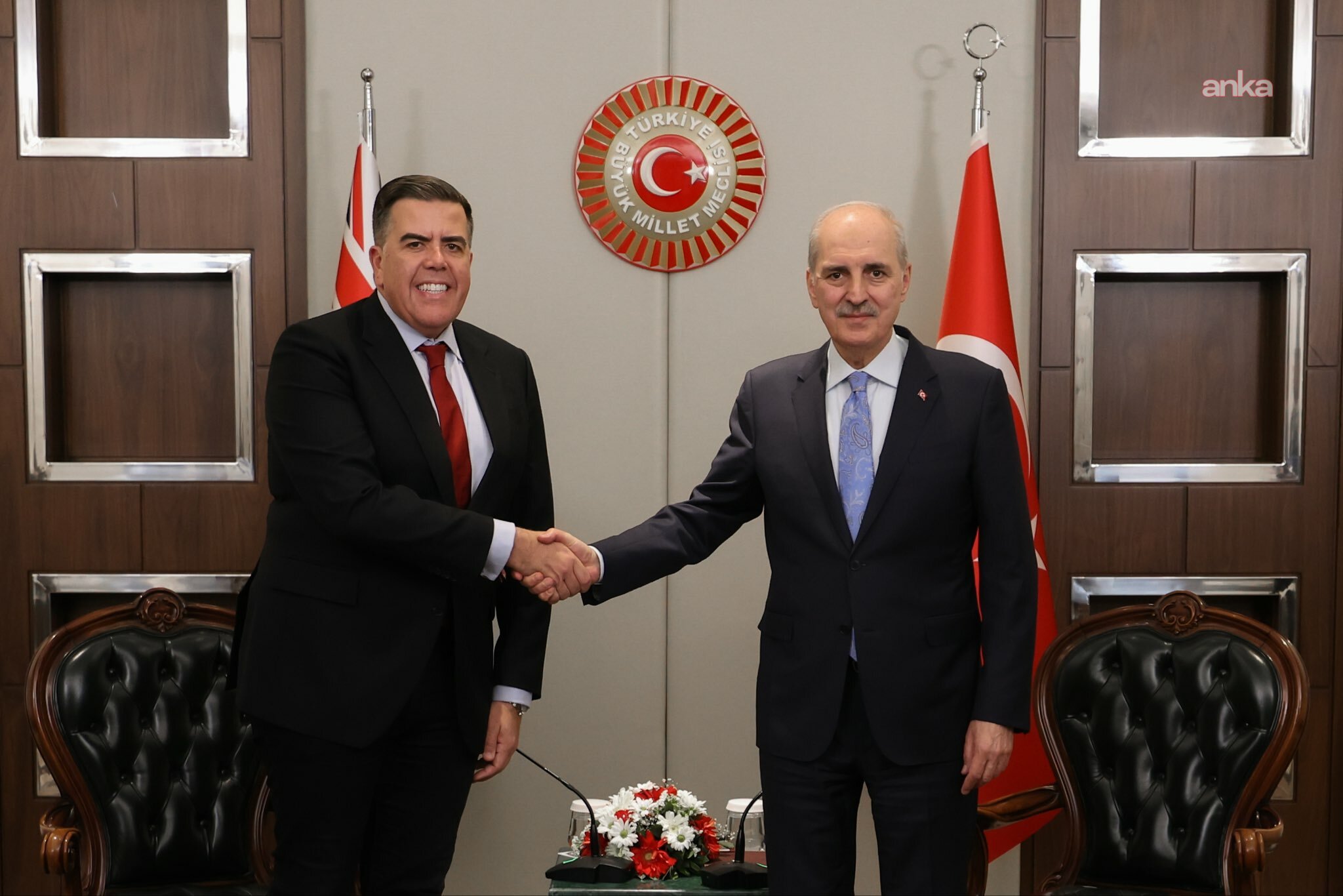 TBMM Başkanı Kurtulmuş, Avustralya Temsilciler Meclisi Başkanı Dick ile görüştü