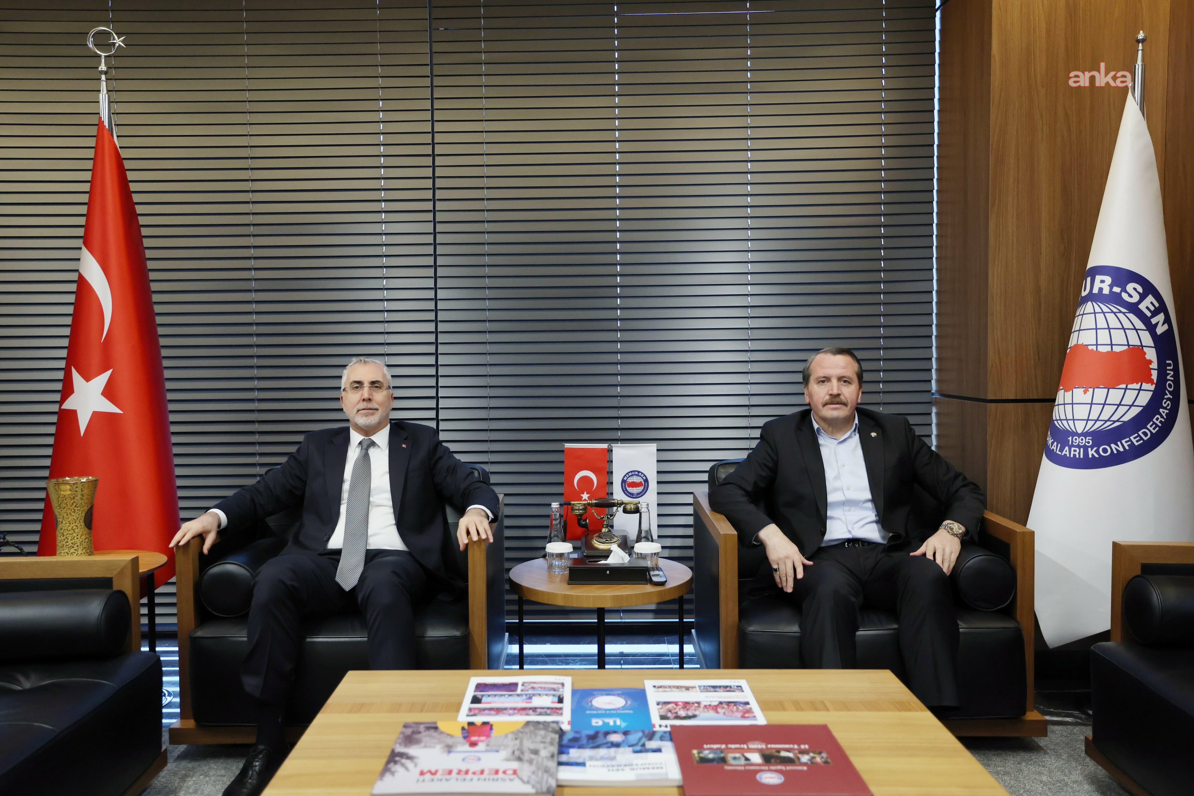 Bakan Işıkhan'dan Memur-Sen’e ziyaret: Kamu çalışanlarının sorunları ele alındı