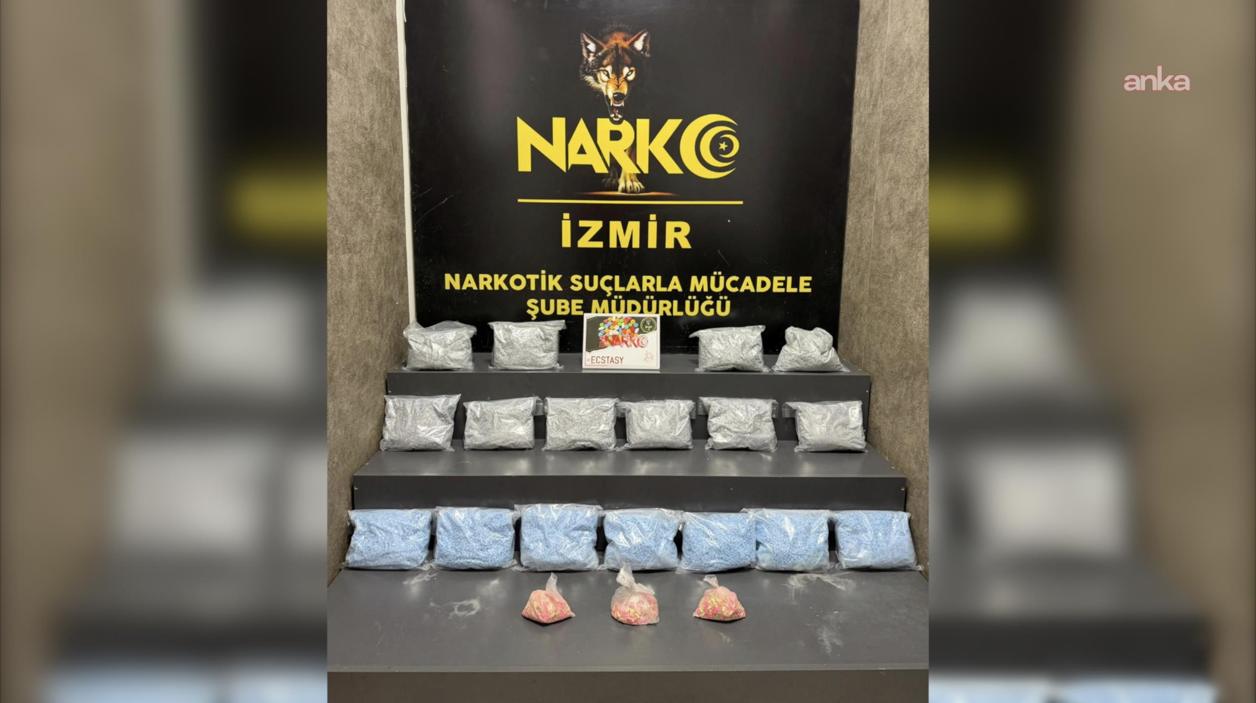 Konak’ta 101 bin 520 adet ecstasy ele geçirildi, 1 şüpheli tutuklandı