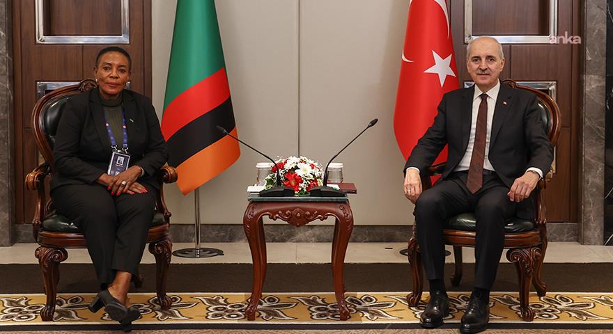 TBMM Başkanı Kurtulmuş, Guyana, Nijer ve Zambiya Meclis Başkanları ile görüştü