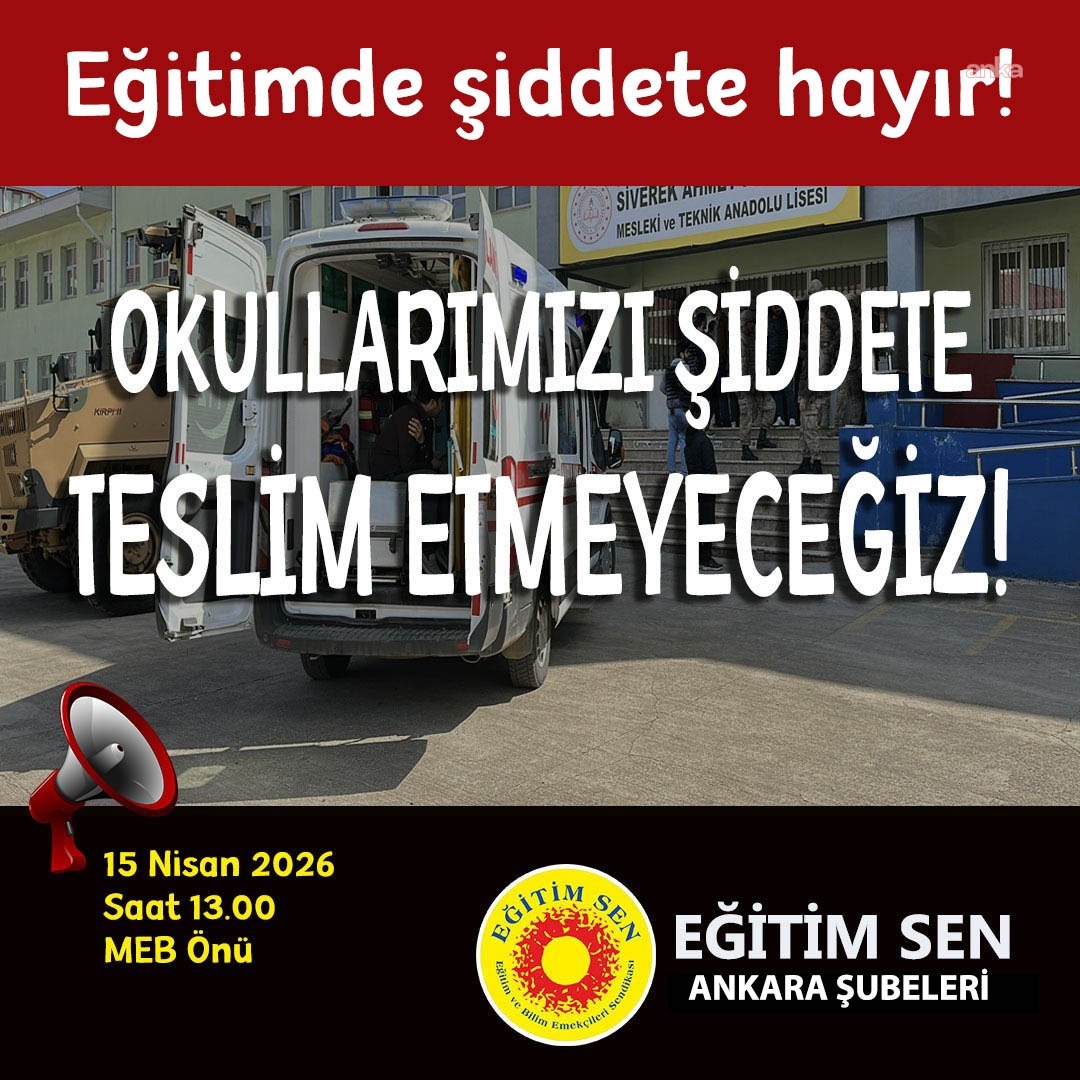 Şanlıurfa'daki okulda silahlı saldırı… Eğitim-Sen 1 gün, Hürriyetçi Eğitim-Sen 2 gün iş bırakıyor