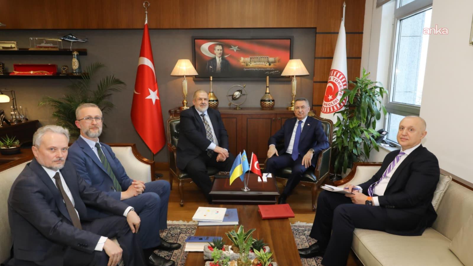 TBMM Dışişleri Komisyonu Başkanı Oktay, Kırım Tatar Milli Meclisi Başkanı Çubarov ile bir araya geldi