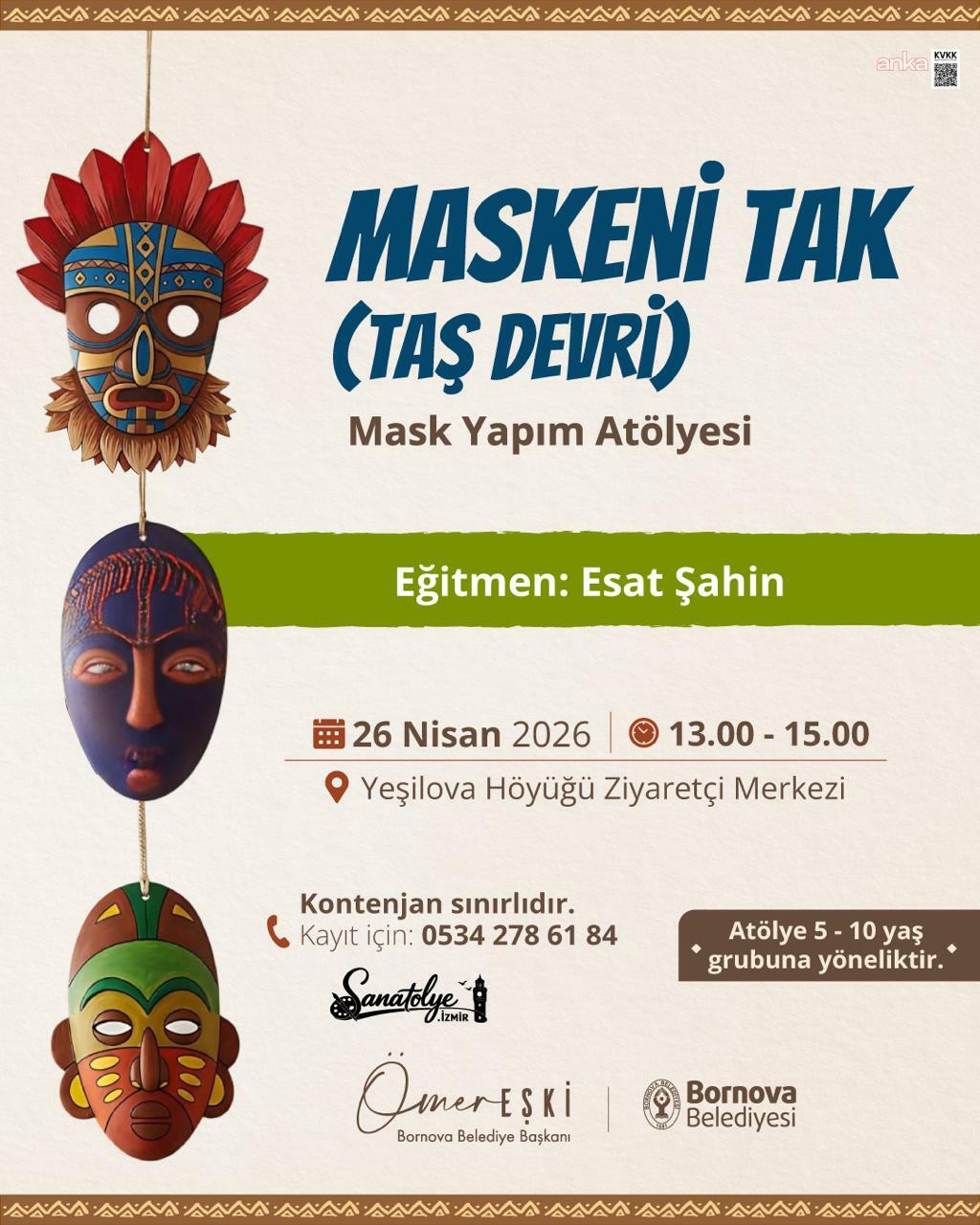 Bornova Belediyesi minikleri sanat, doğa ve tarih ile buluşturuyor