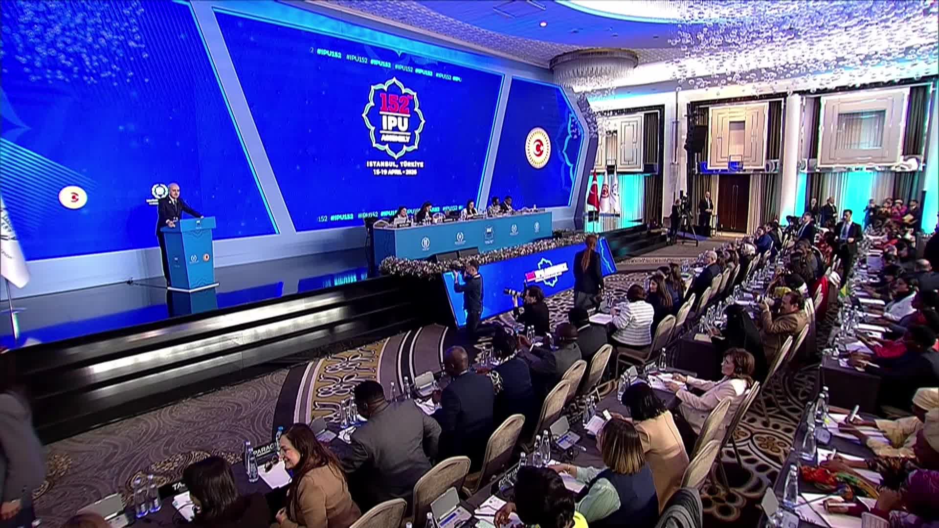 PAB 152'nci Genel Kurulu Kadın Parlamenterler Forumu... TBMM Başkanı Kurtulmuş: "Temsil alanlarında kadınların güçlü şekilde yer alması temel gereklilik"