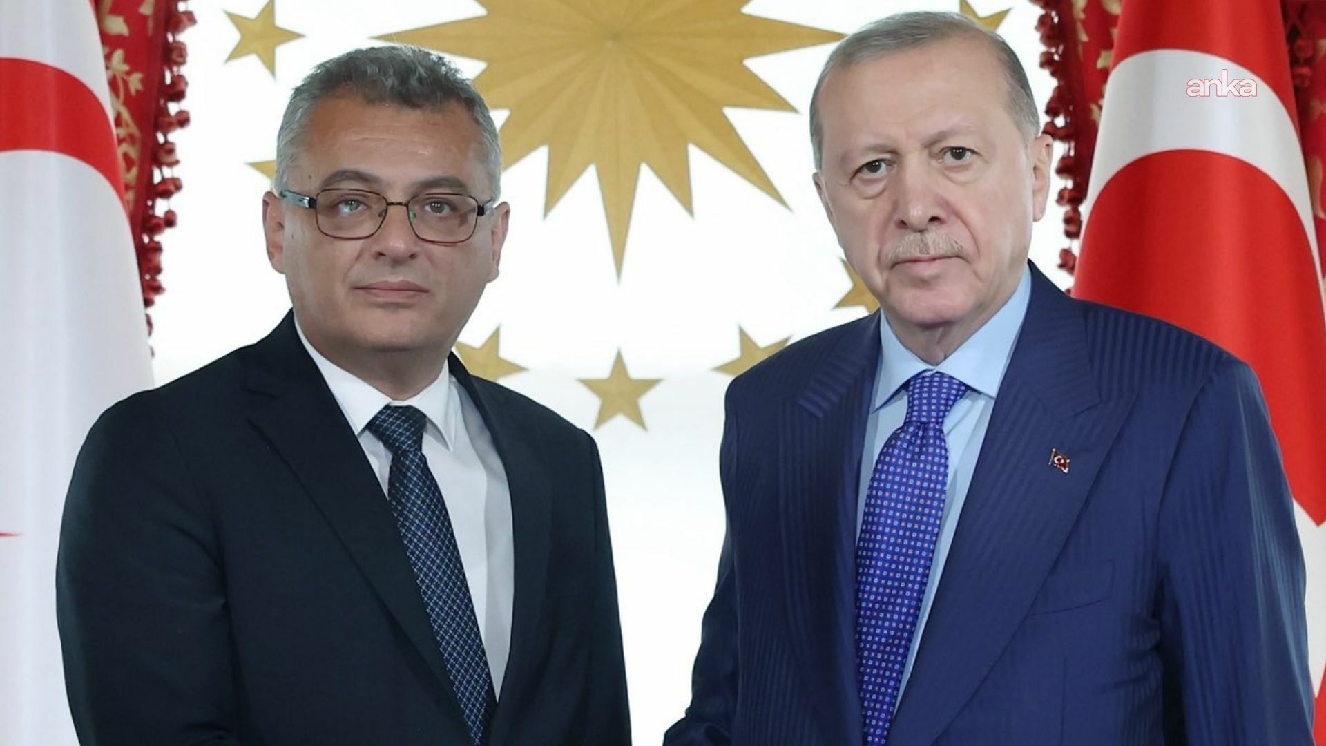Cumhurbaşkanı Erdoğan, KKTC Cumhurbaşkanı Erhürman ile görüştü