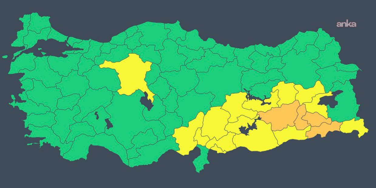 Meteoroloji'den birçok il için sağanak yağış uyarısı