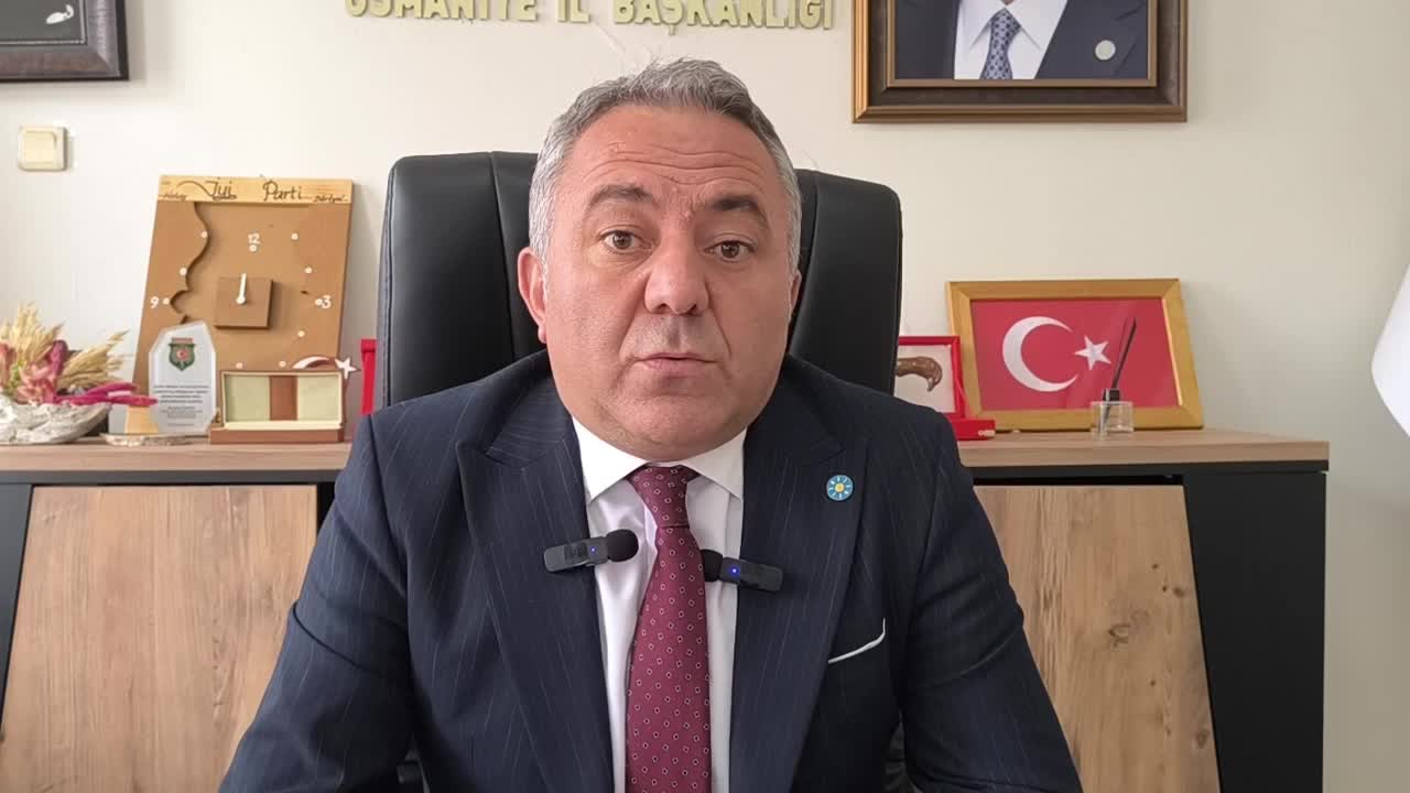 İYİ Parti Osmaniye İl Başkanı Kılıç: "Milli Eğitim Bakanı'nın okullarda nasıl sağlıklı eğitimler veririz bununla uğraşması gerekiyor"