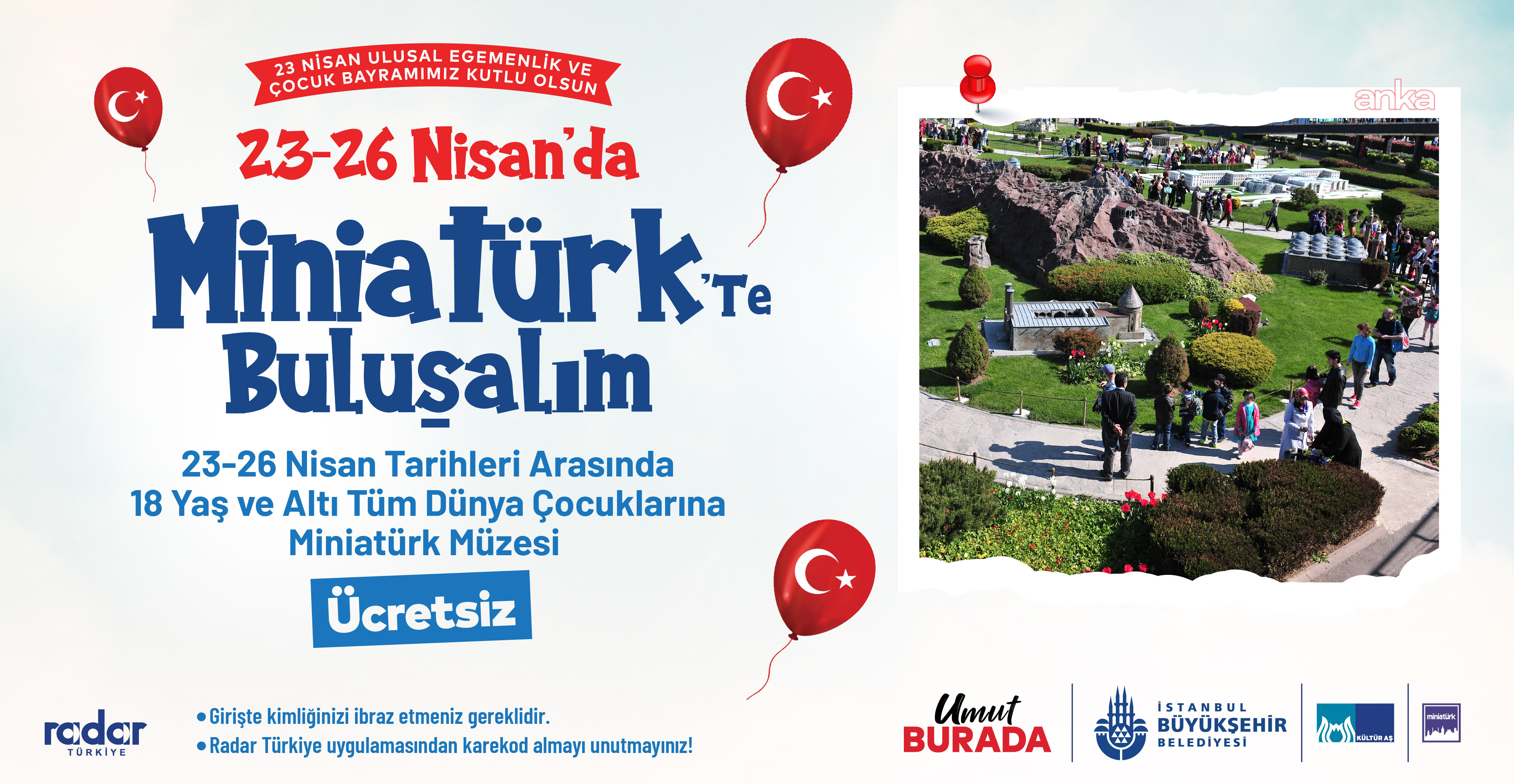 İBB Kültür AŞ ile 23 Nisan coşkusu Miniatürk’te yaşanacak