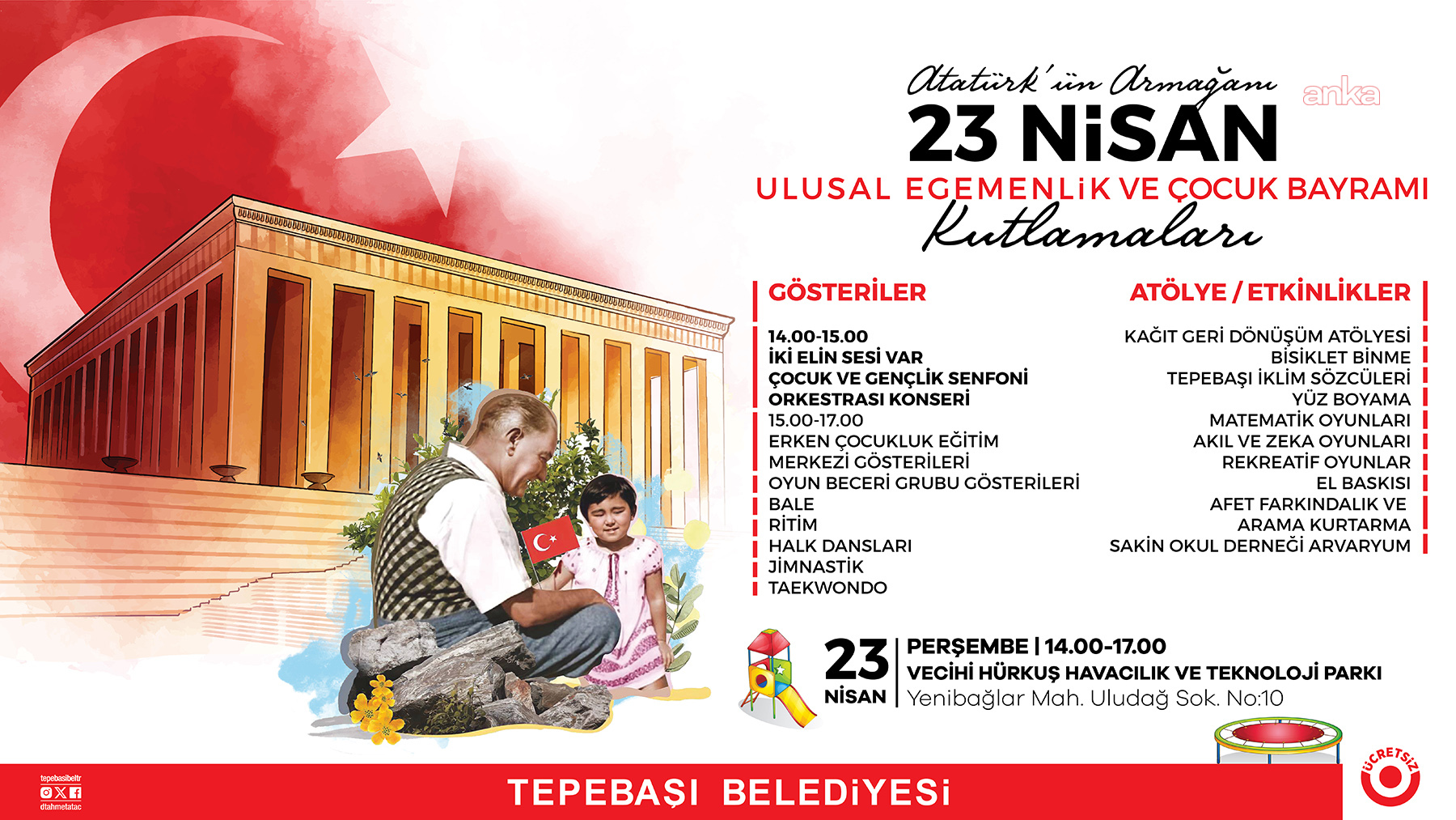 Tepebaşı Belediyesi, 23 Nisan’ı coşkuyla kutlayacak