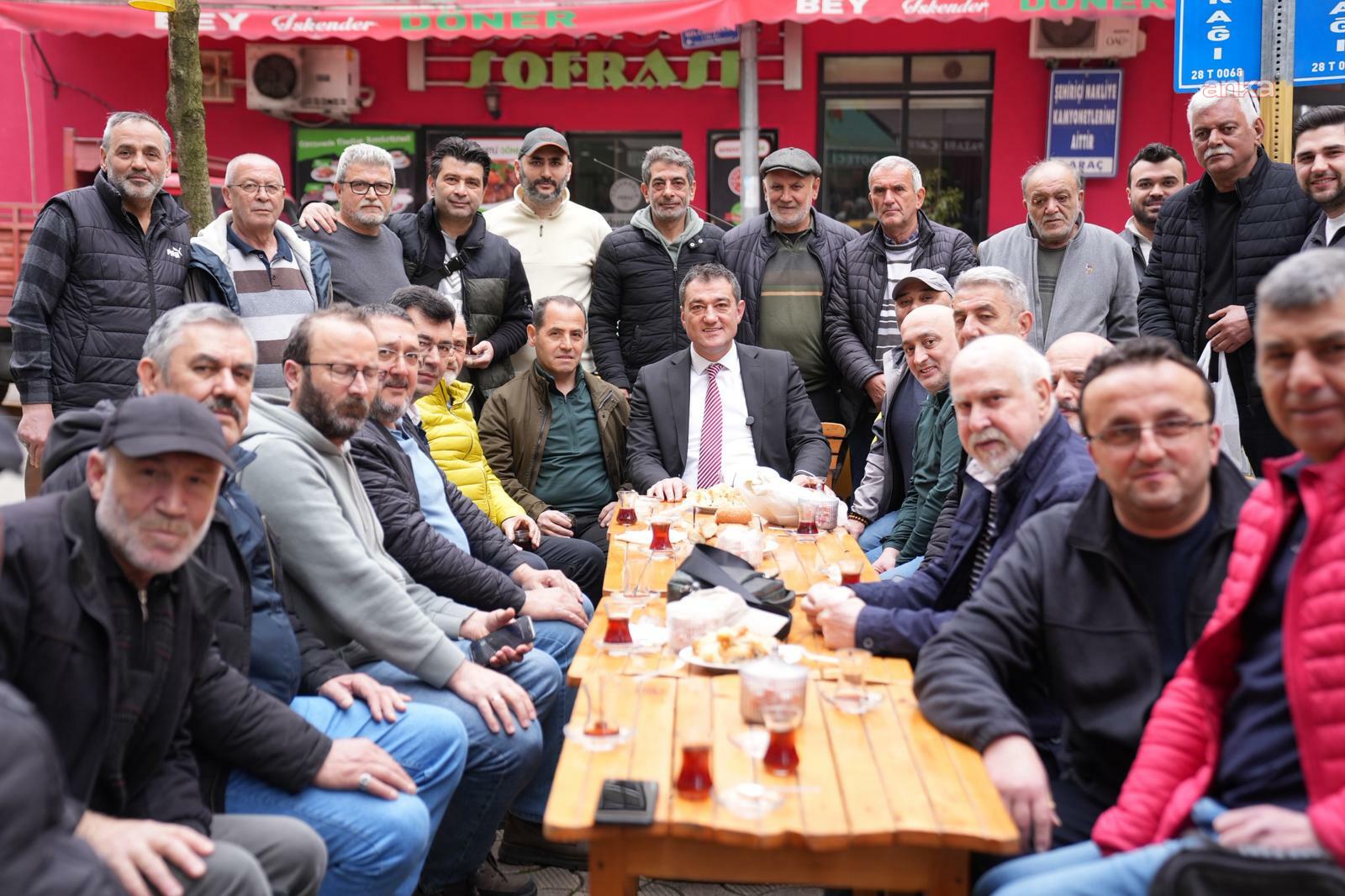 Giresun Belediye Başkanı Köse, Fındık Pazarı esnafıyla bir araya geldi
