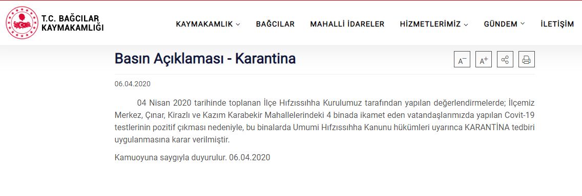 İSTANBUL’DA 4 BİNA KARANTİNAYA ALINDI