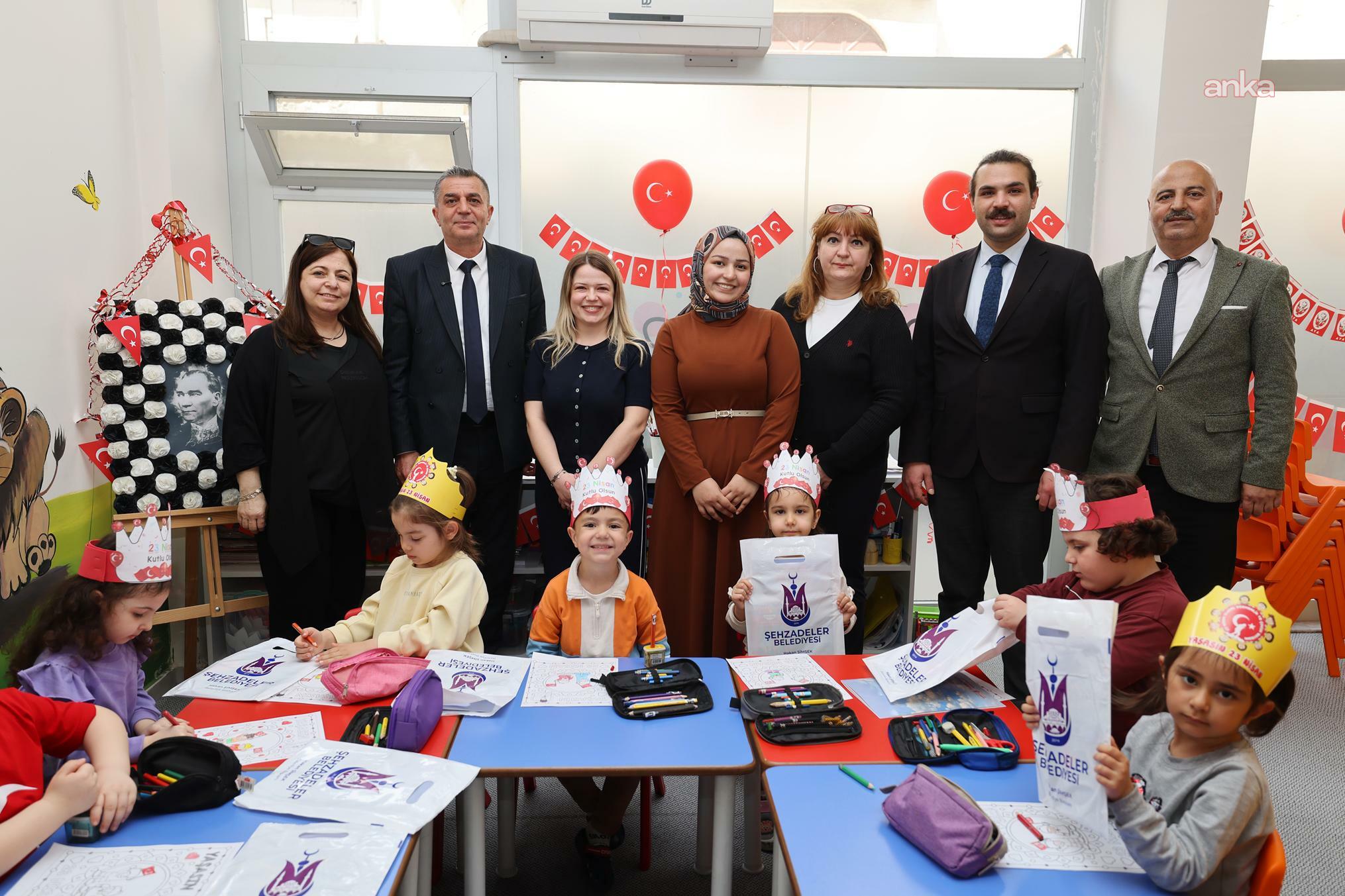Şehzadeler Belediye Başkanı Şimşek’ten miniklere 23 Nisan ziyareti