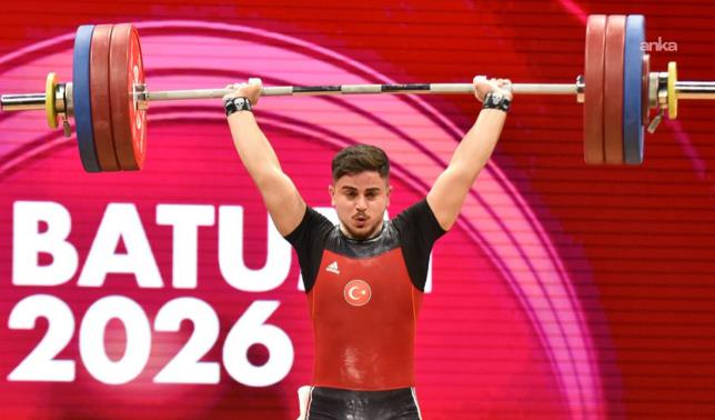 Milli halterci Kaan Kahriman Avrupa 2'ncisi oldu