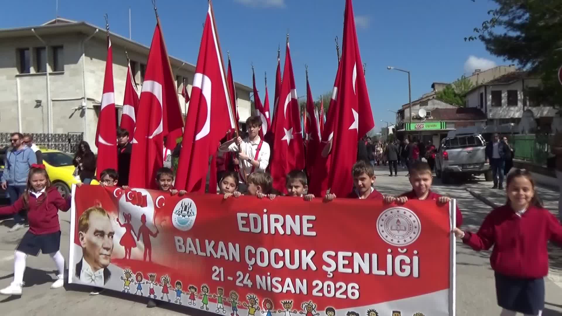 Edirne'de 23 Nisan töreni: 106 yıl önce bugün millet iradesi sarayların gölgesinden kurtarılmıştır