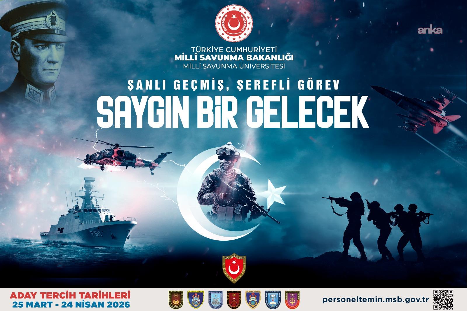 Milli Savunma Üniversitesi tercih işlemleri bugün sona eriyor
