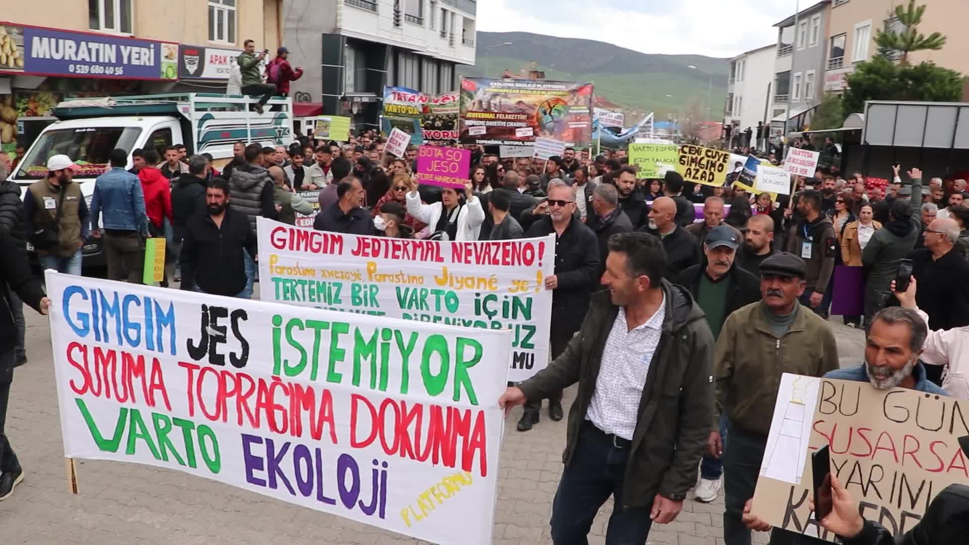 Muş’ta Jeotermal Enerji Santrali’ne karşı miting düzenlendi