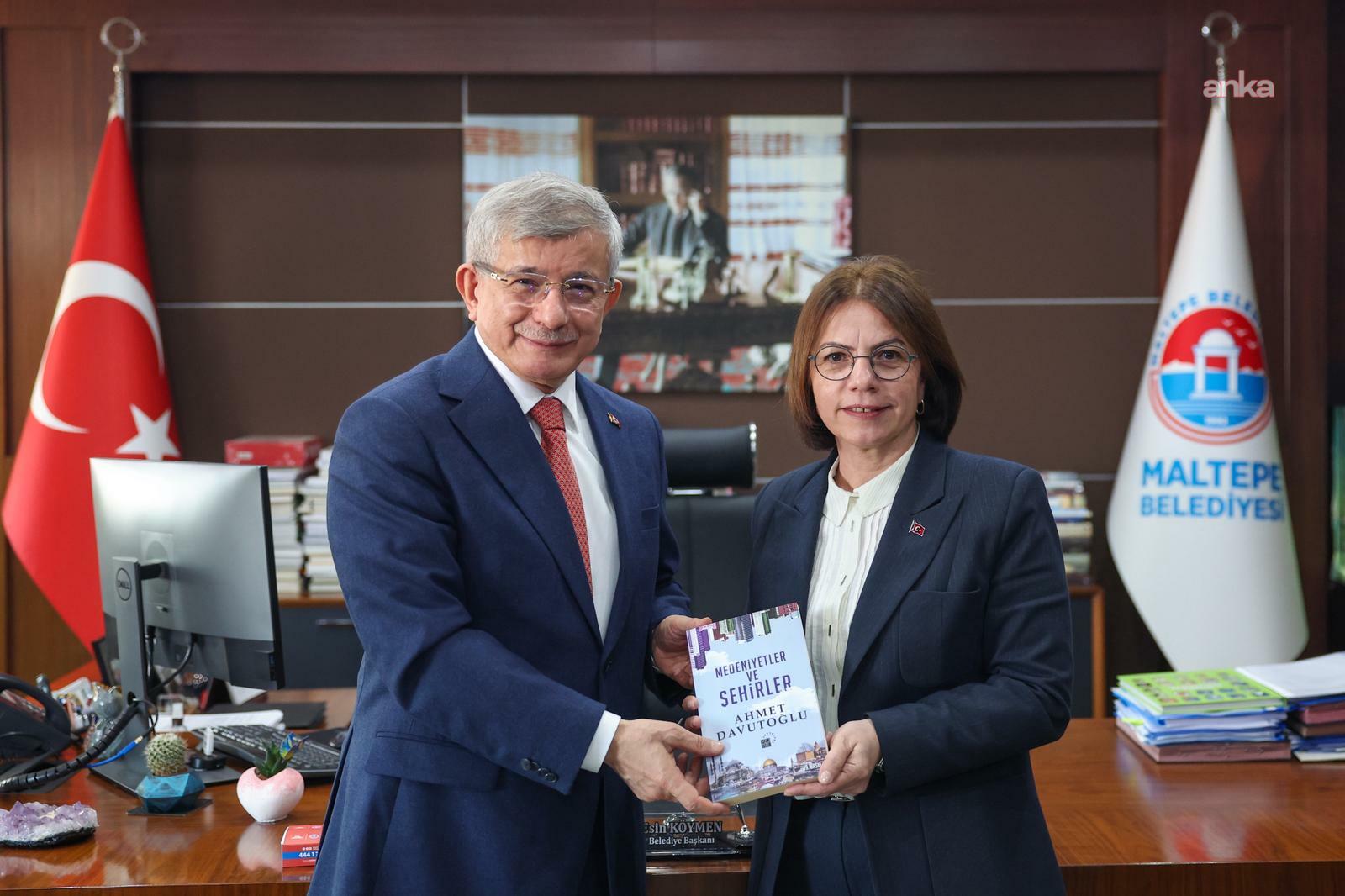Davutoğlu’ndan Maltepe Belediye Başkanı Köymen’e ziyaret