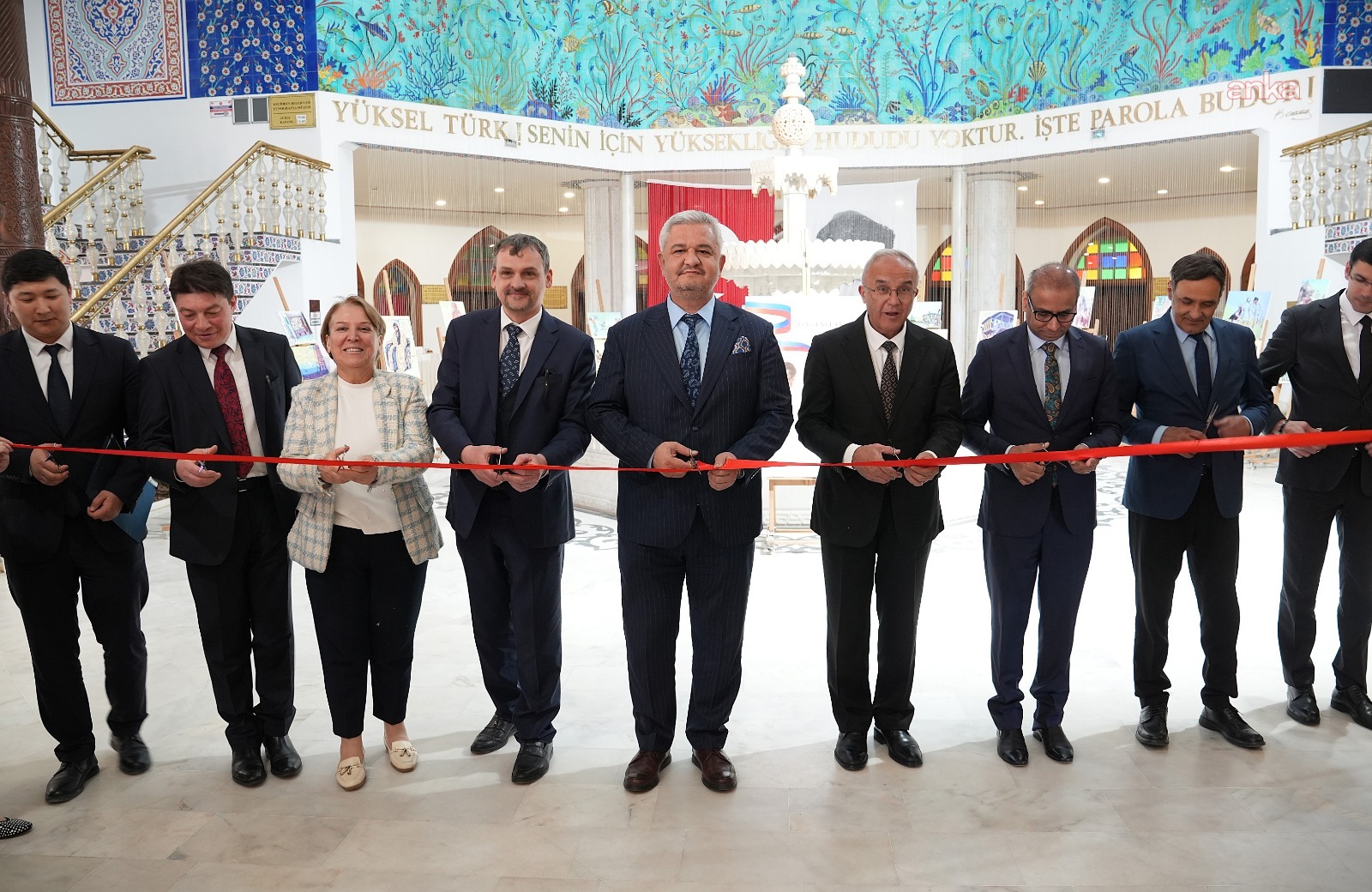 Keçiören'de "Lansere’nin Gözünden Türkiye Cumhuriyeti’nin Doğuşu" resim sergisi açıldı