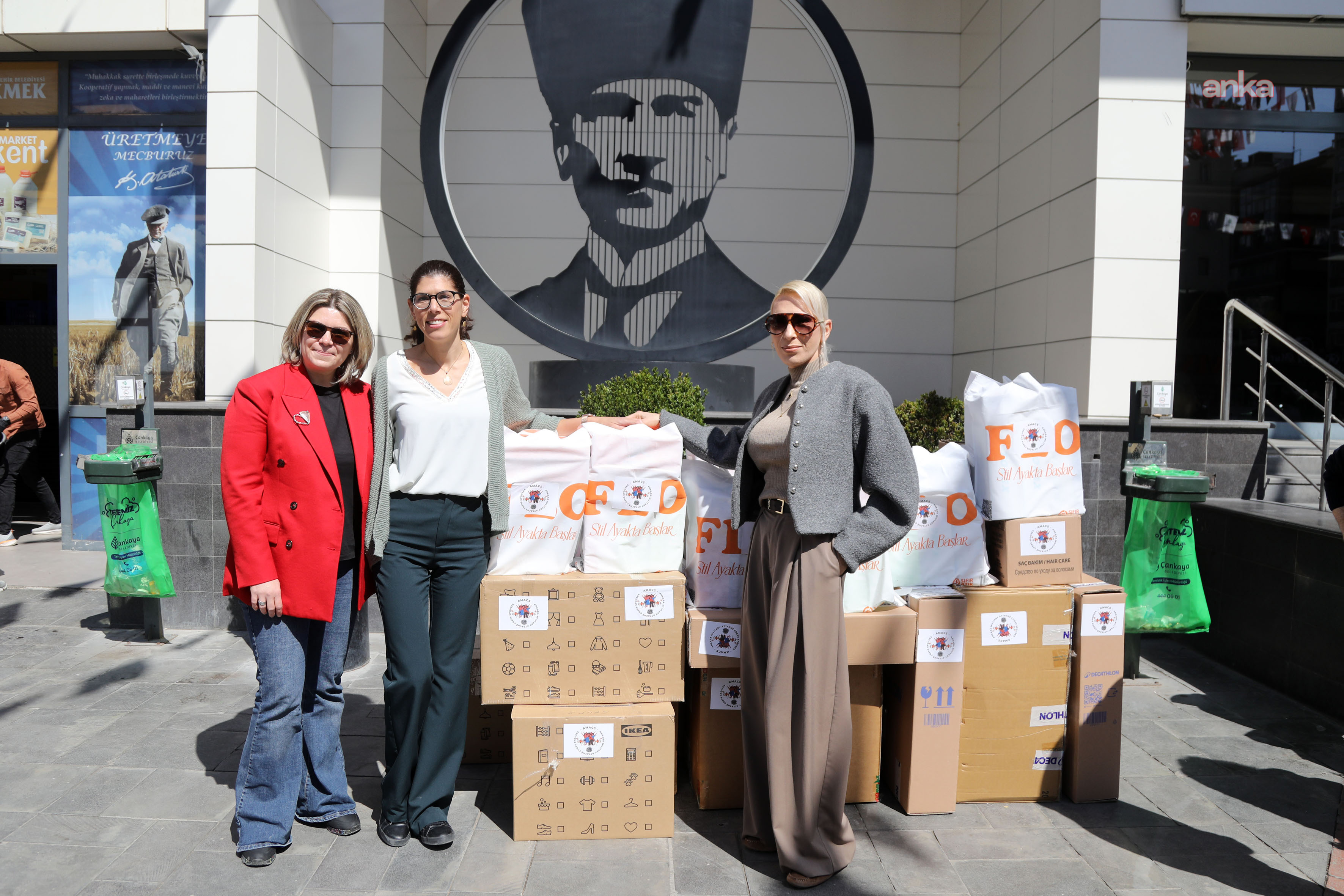 Çankaya'da AMACS iş birliği ile geri dönüşüm işçilerinin ailelerine destek