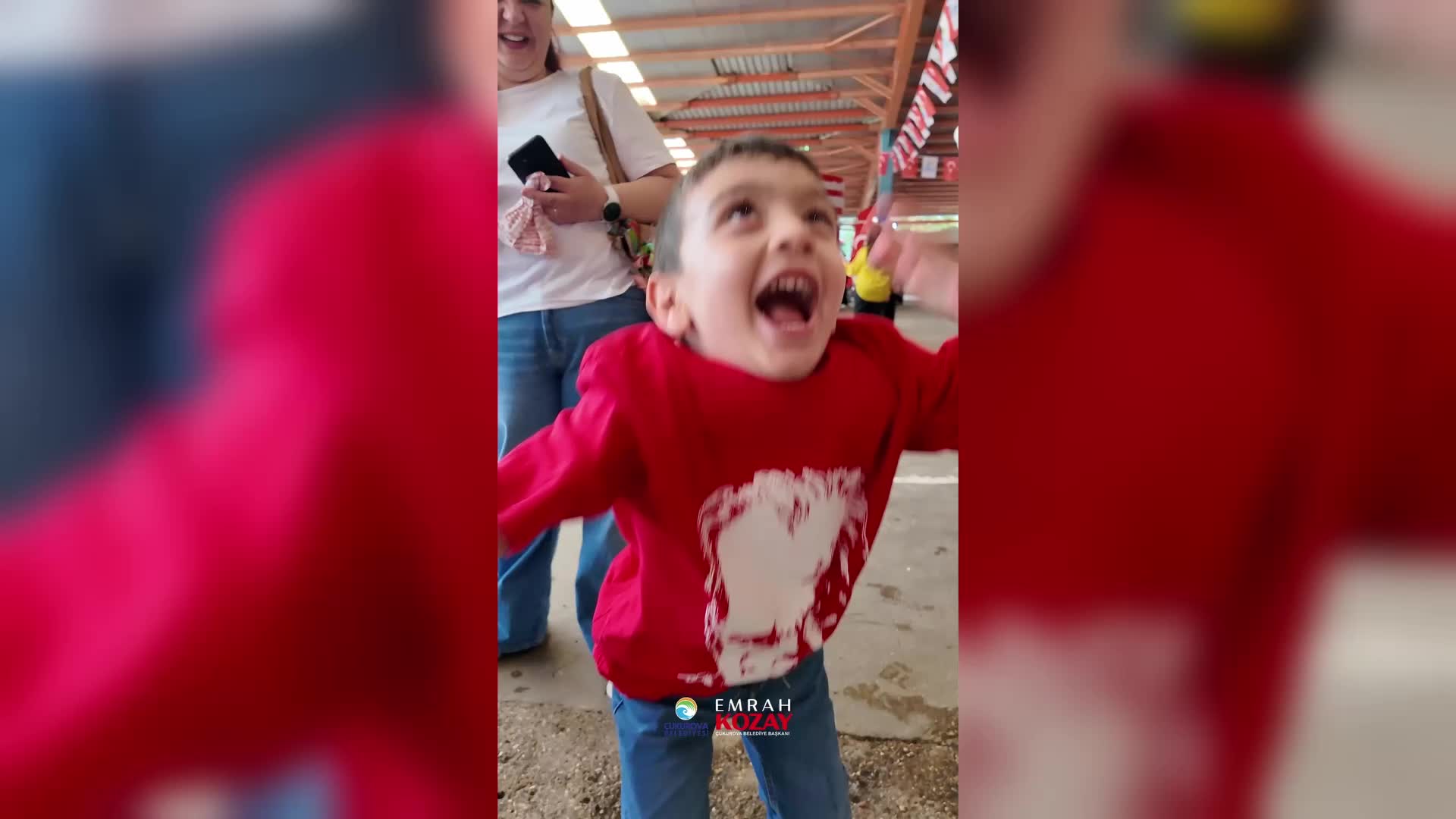 Çukurova'da Çocuk Şenliği, renkli görüntülere sahne oldu