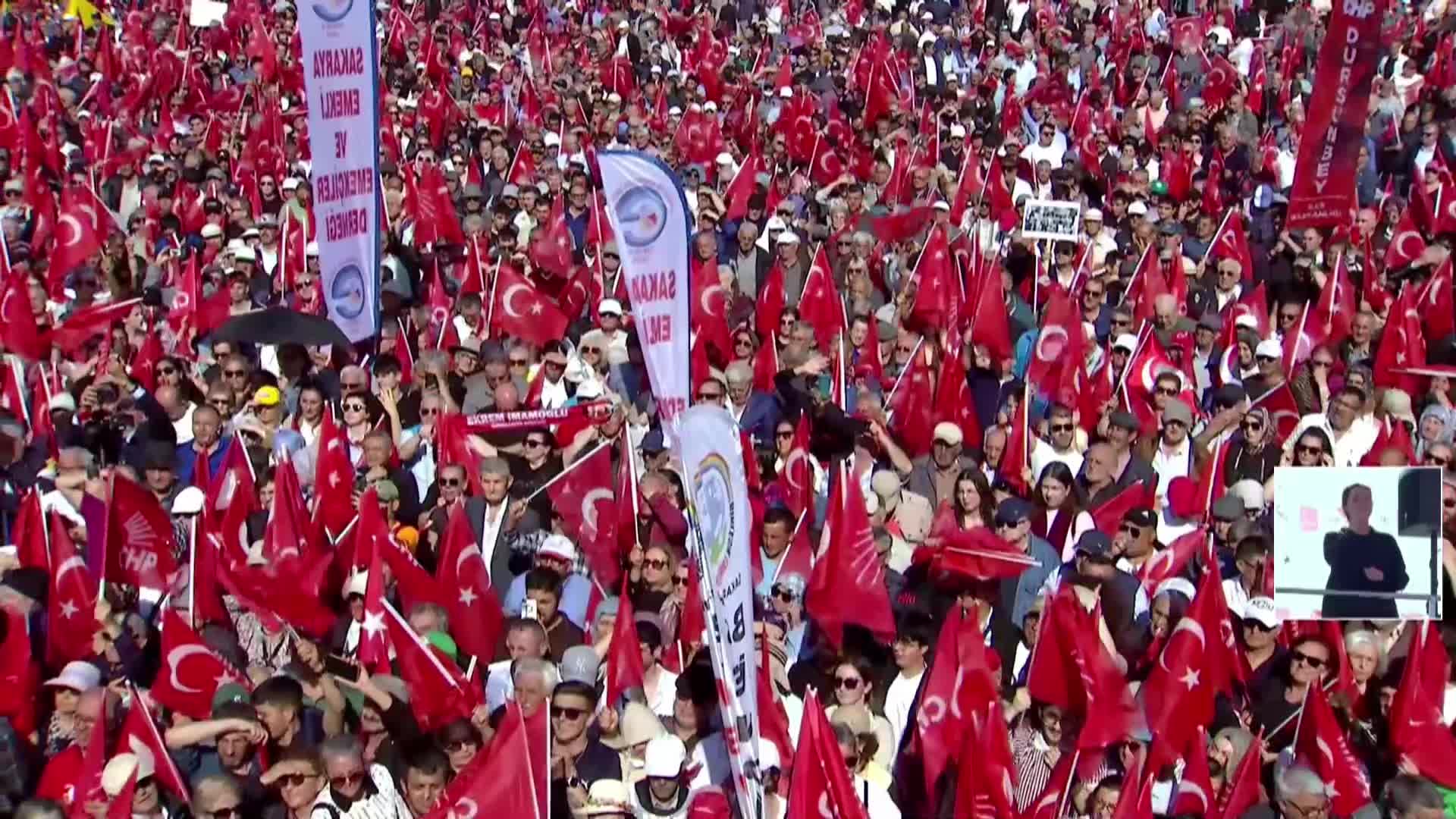 CHP'nin "Millet İradesine Sahip Çıkıyor" mitingi Sakarya'da... İmamoğlu: "Baştan sona adaletle işleyen, çok bereketli bir düzen kuracağız"