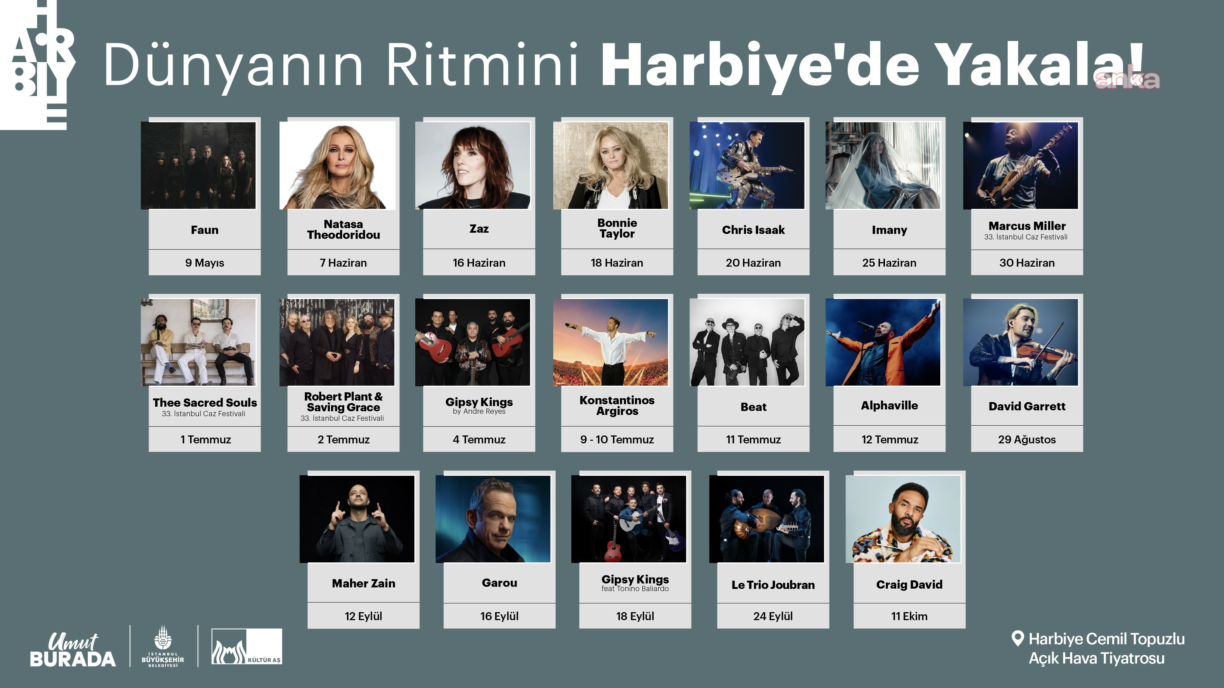 Dünya yıldızları, Harbiye sahnesinde buluşuyor
