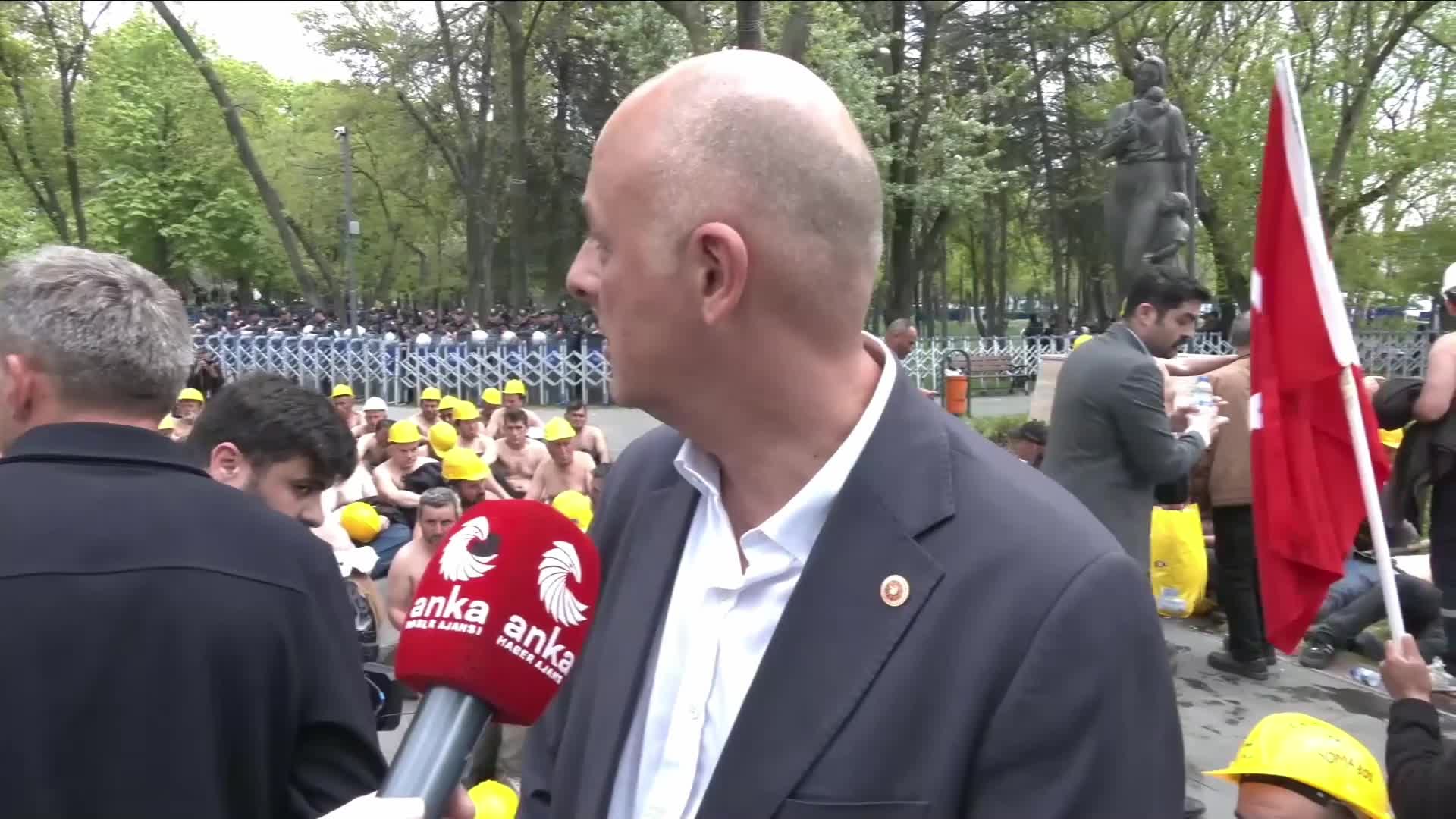 Doruk maden işçilerinin eylemi... CHP'li Ümit Özlale: "Vatandaşın ve işçinin devlete en ufak bir inancı kalmadı"