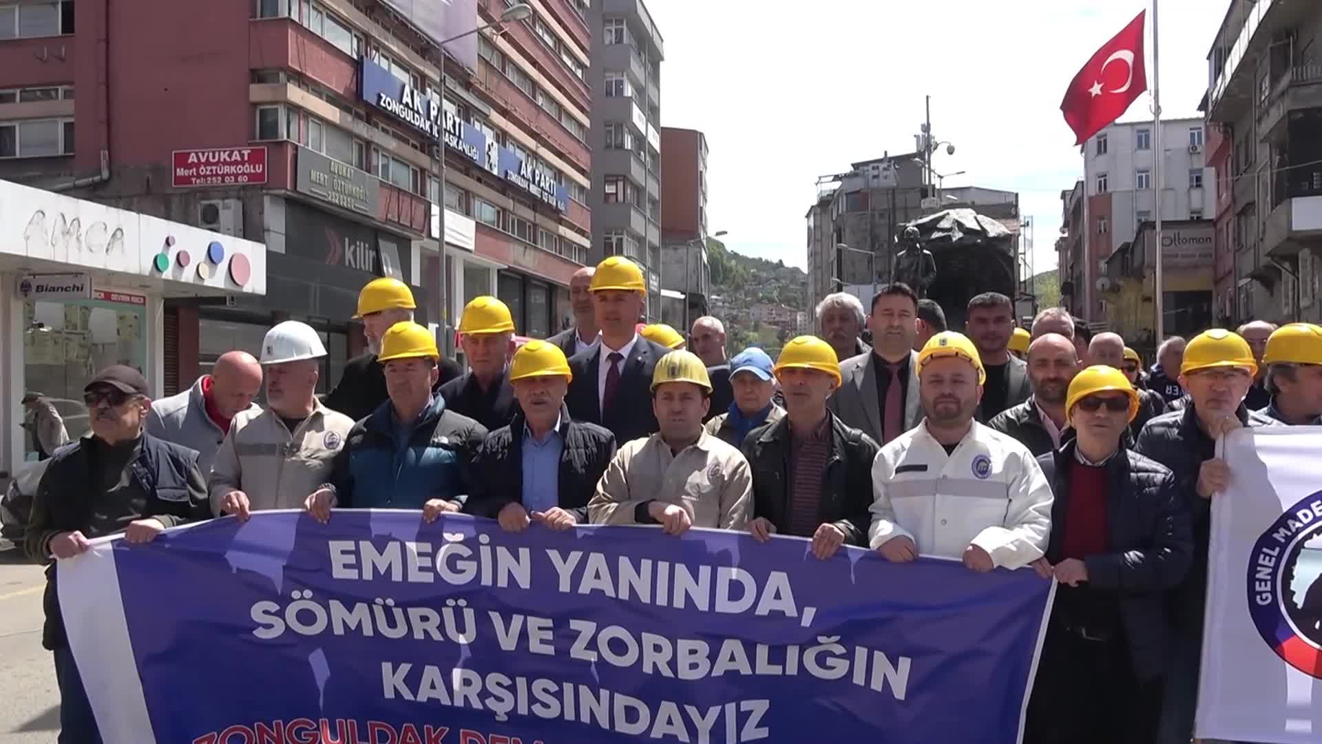Zonguldak'tan Doruk Madencilik işçilerine destek: “Haklar gecikmeden ödensin”