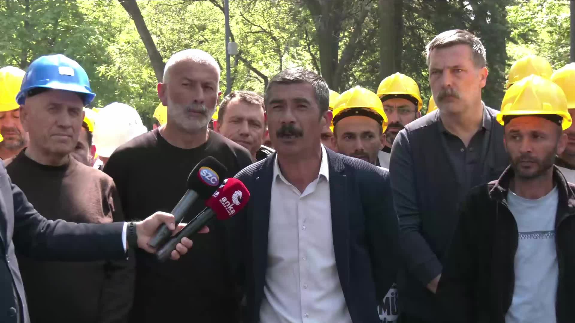 Doruk Madencilik işçilerinin açlık grevi sürüyor... Başaran Aksu, bugün Yıldızlar Holding önünde bir araya gelme çağrısını yineledi