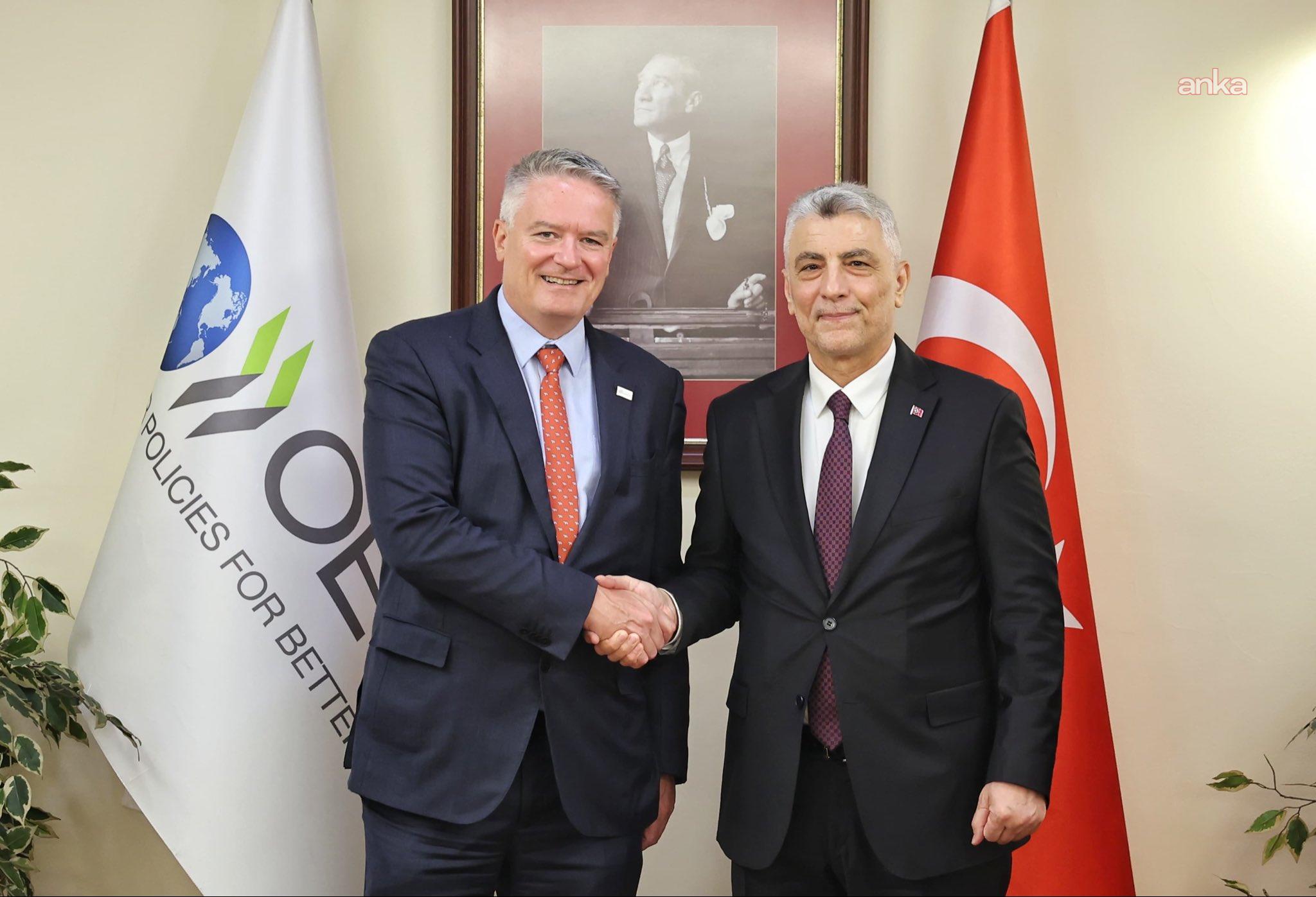 Bakan Bolat, OECD Genel Sekreteri Cormann ile bir araya geldi